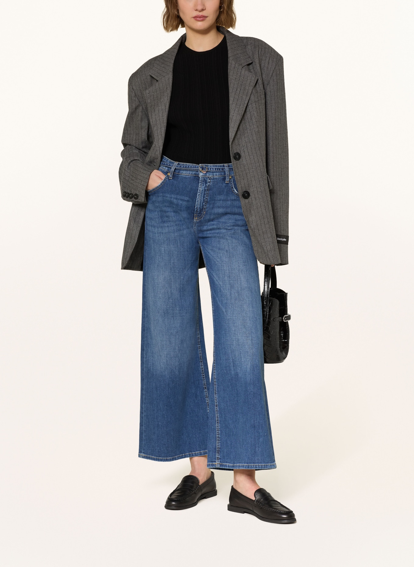 CAMBIO Wide Leg Jeans PALAZZO: 5062 peppy contrast wash