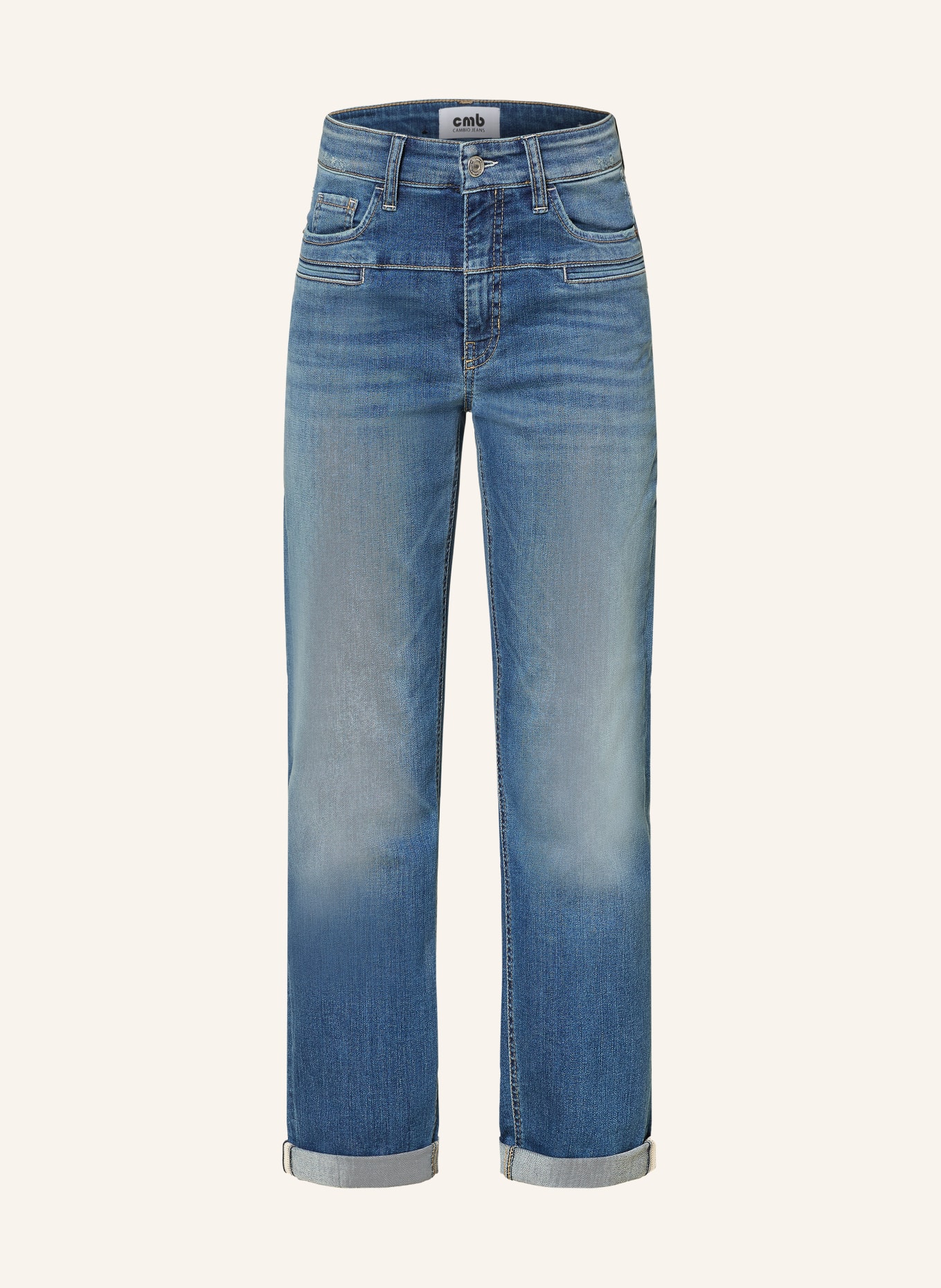 CAMBIO Carrot-Fit Jeans Pearlie: 5187 light cozy used