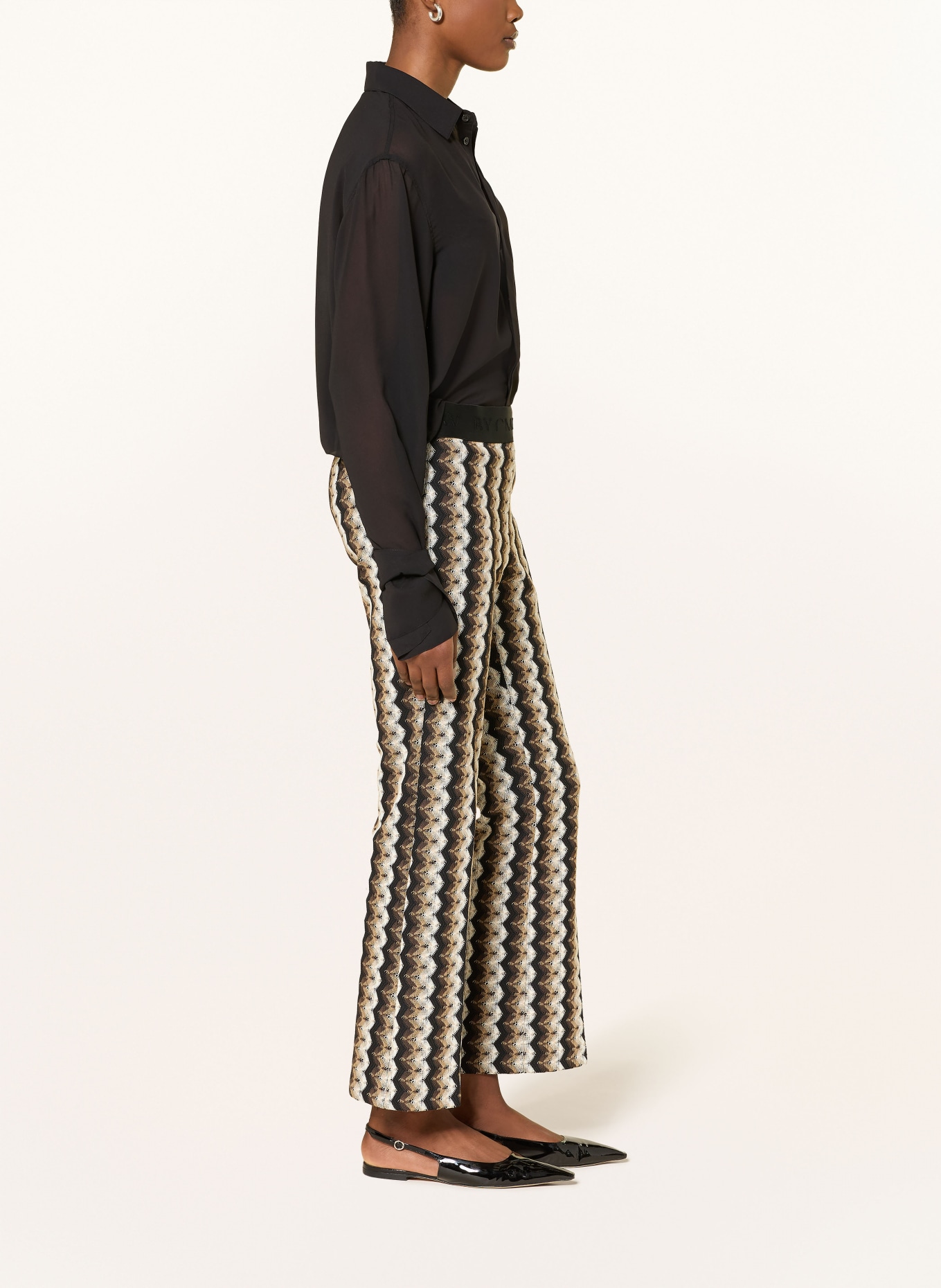 CAMBIO Häkelhose FAITH: SCHWARZ / BRAUN / CREME