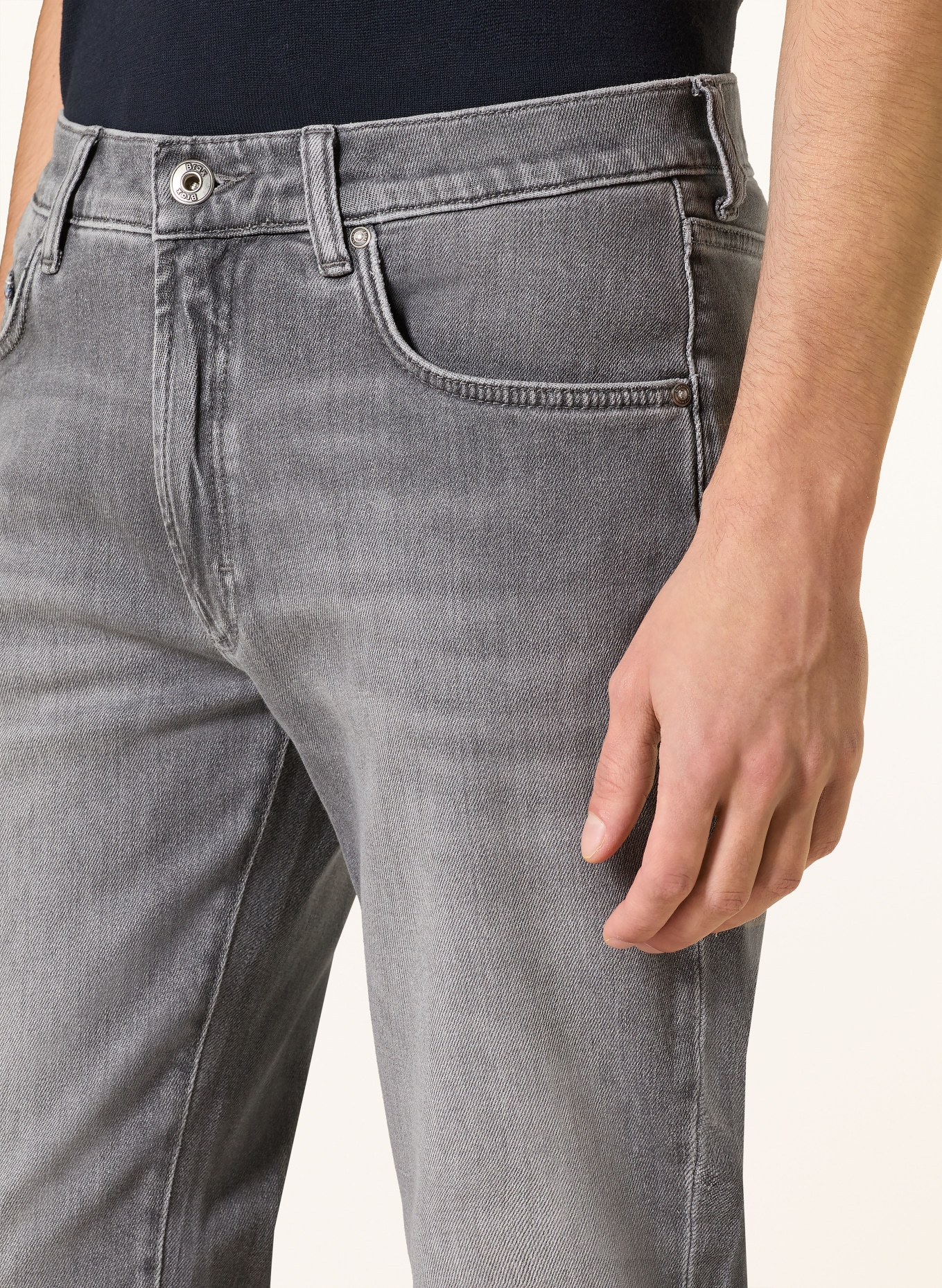 BRAX Jeans CLINT Regular Fit: 07 GREY STEEL USED