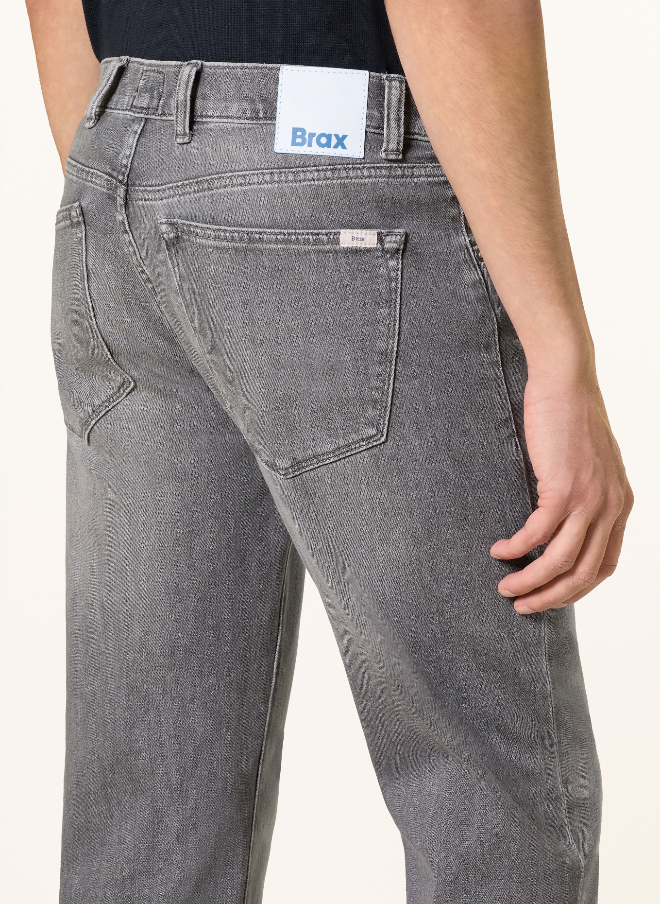 BRAX Jeans CLINT Regular Fit: 07 GREY STEEL USED