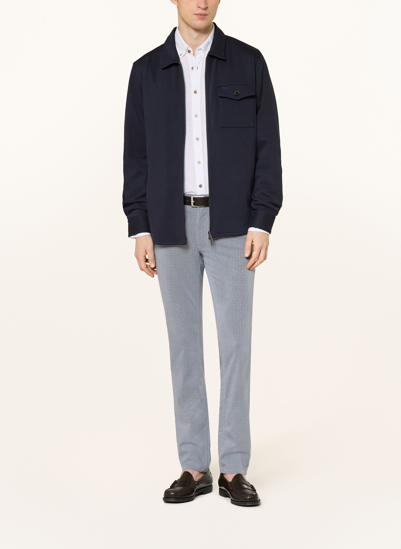 BRAX Chino CHUCK Modern Fit: 25 SMOKE BLUE