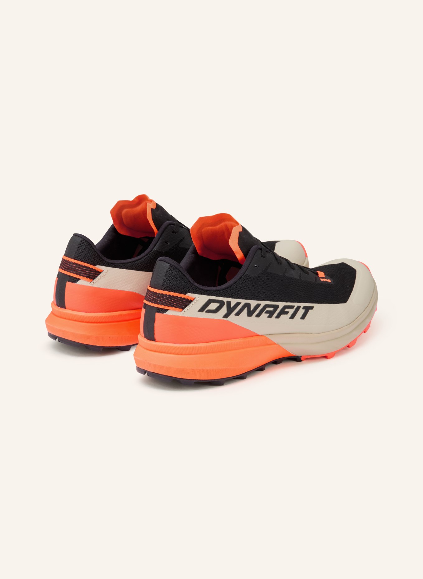 DYNAFIT Trailrunning-Schuhe ULTRA: SCHWARZ / BEIGE / ORANGE