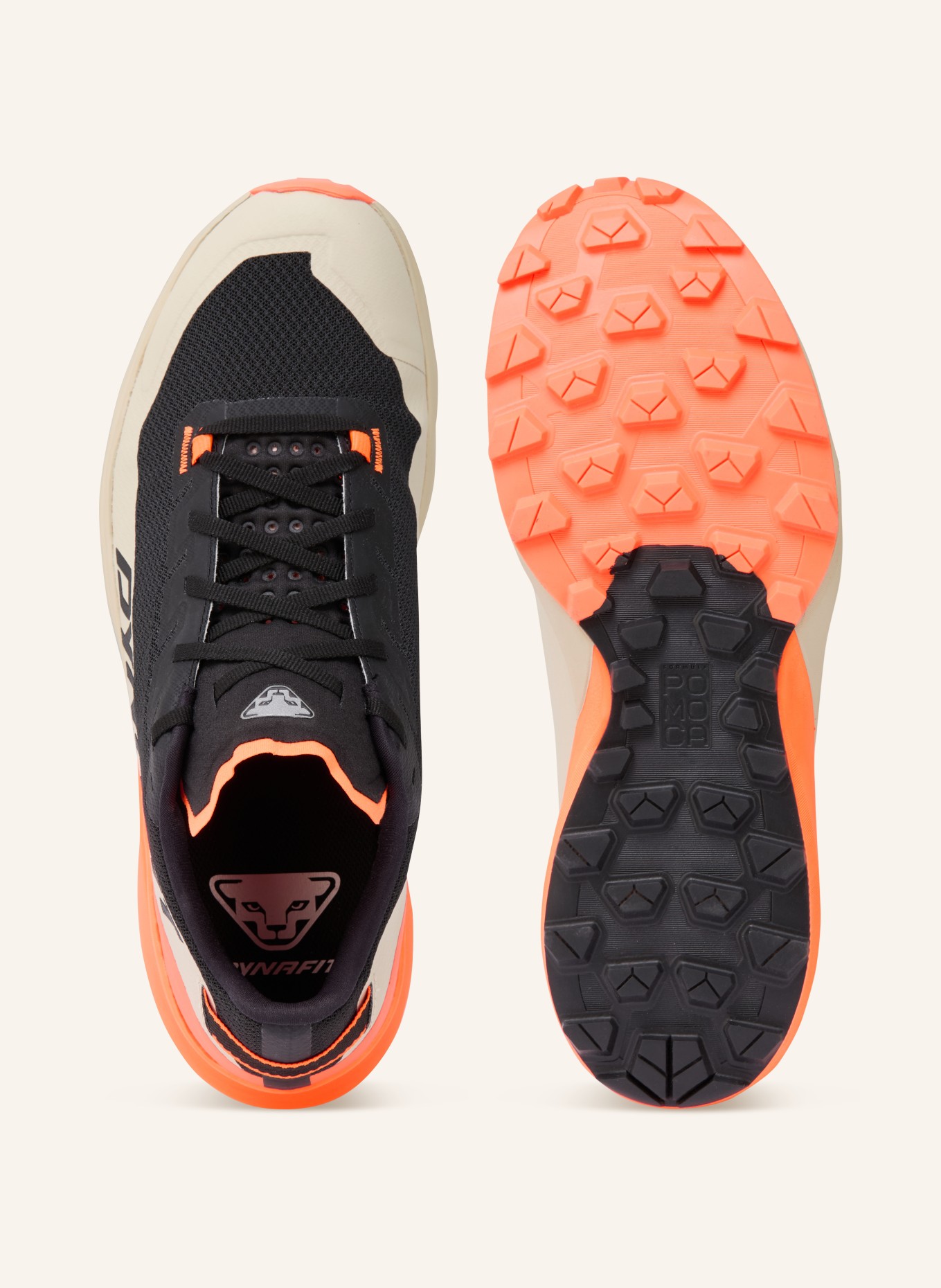 DYNAFIT Trailrunning-Schuhe ULTRA: SCHWARZ / BEIGE / ORANGE