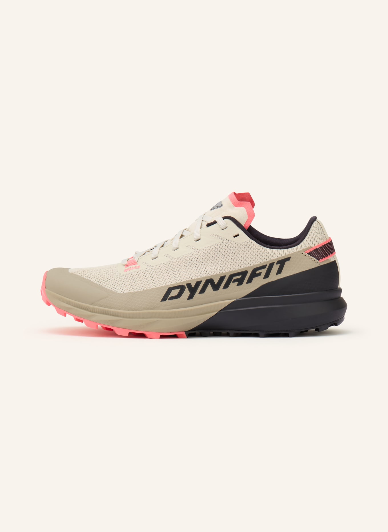 DYNAFIT Trailrunning-Schuhe ULTRA: BEIGE / HELLROT / SCHWARZ