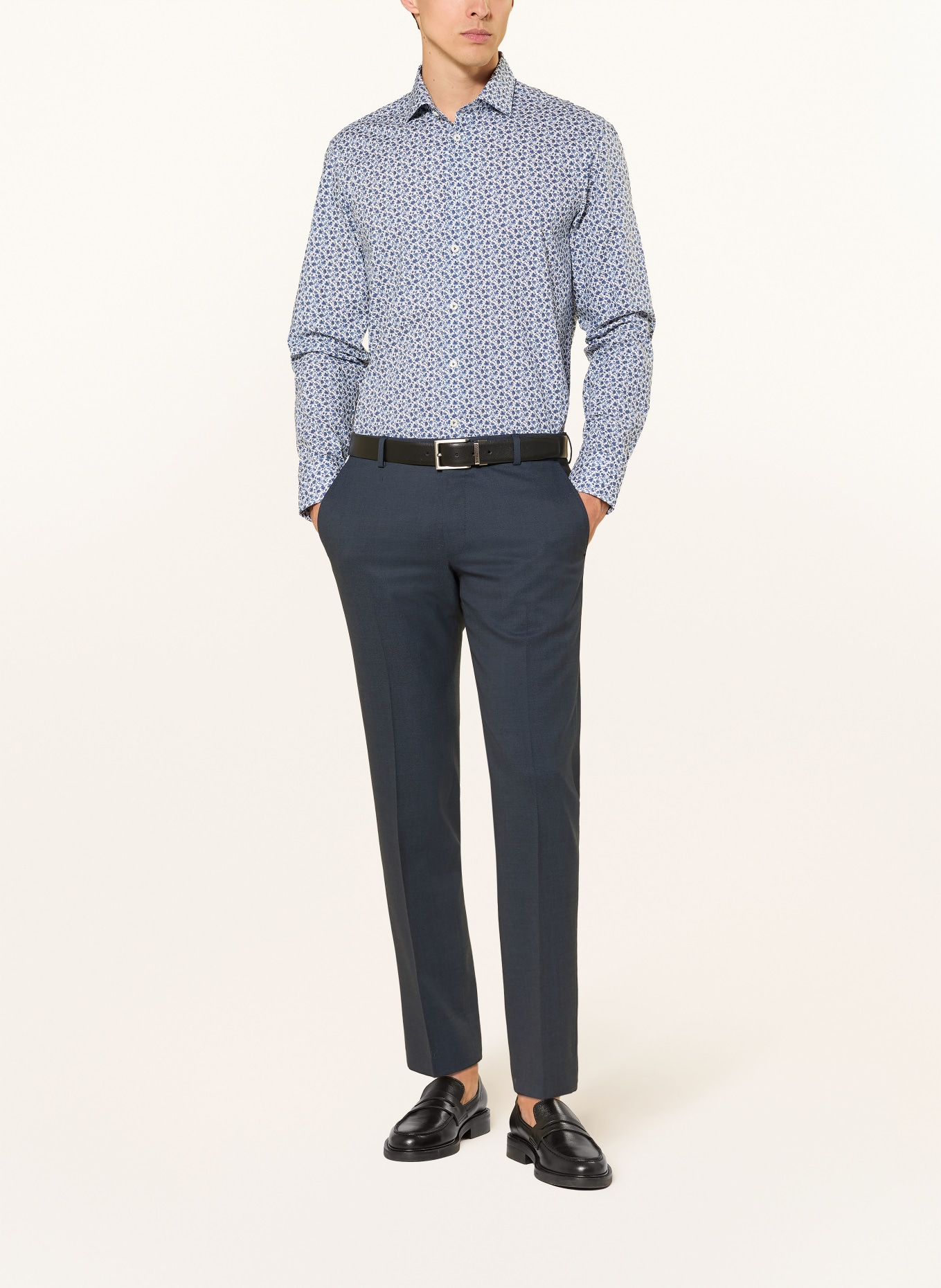 van Laack VL-RIKOS-TF Tailor Fit Shirt: BLUE / WHITE