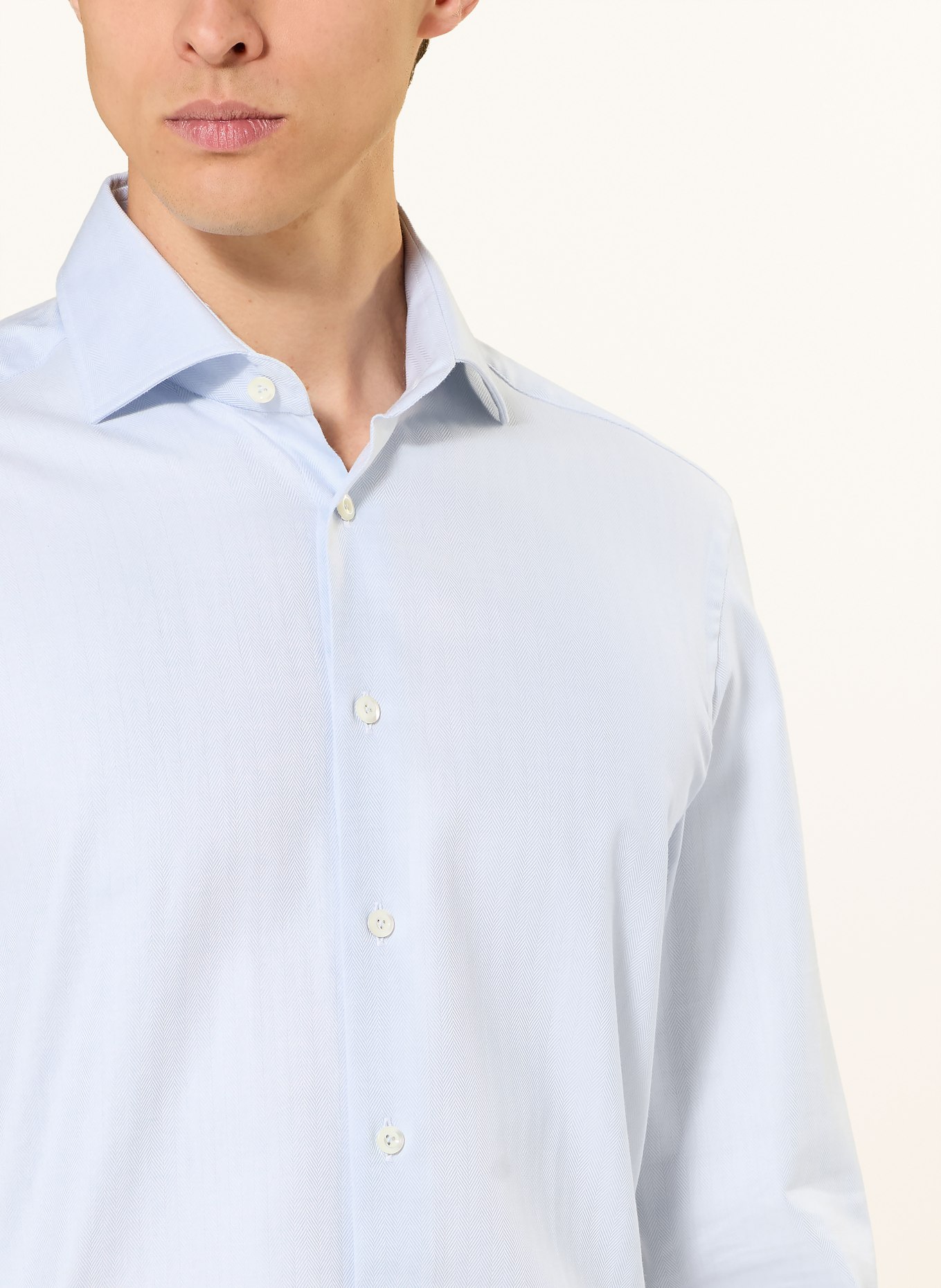 van Laack Košile VL-RIVARA-TF Tailored Fit: TMAVĚ MODRÁ