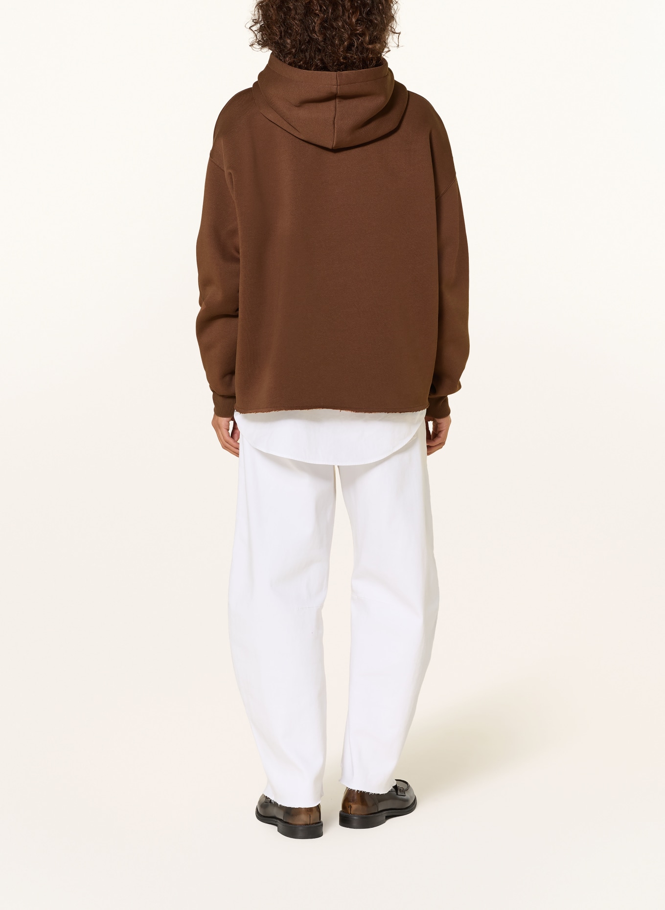 10DAYS bluza z kapturem: BRĄZOWY / BIAŁY