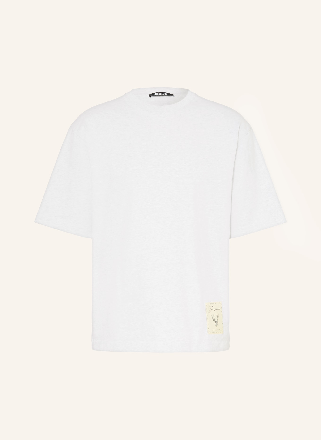 JACQUEMUS T-Shirt LE TSHIRT TORNEO MC: HELLGRAU / BEIGE