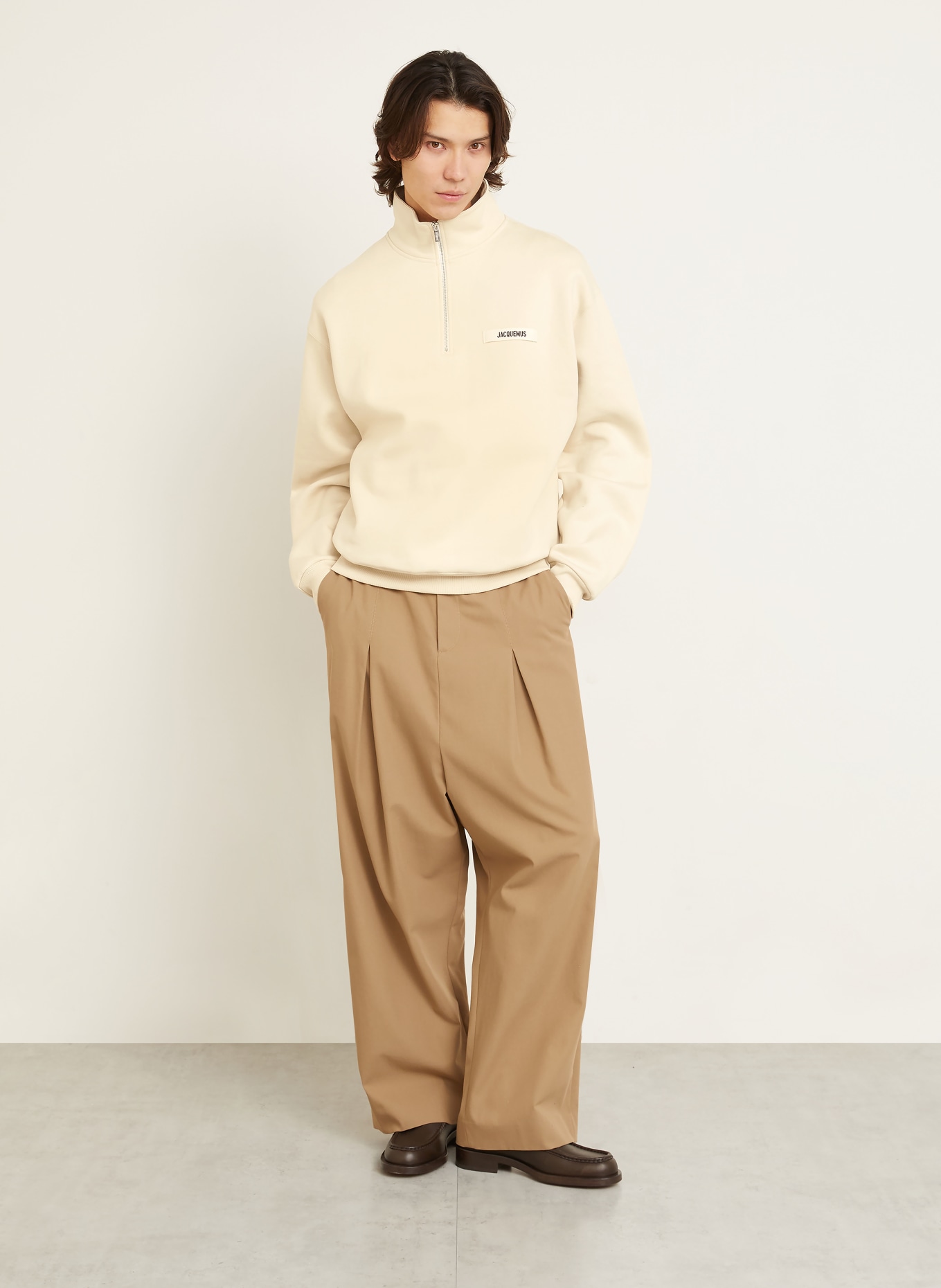 JACQUEMUS Sweat-Troyer LE CAMIONNEUR GROS GRAIN: BEIGE