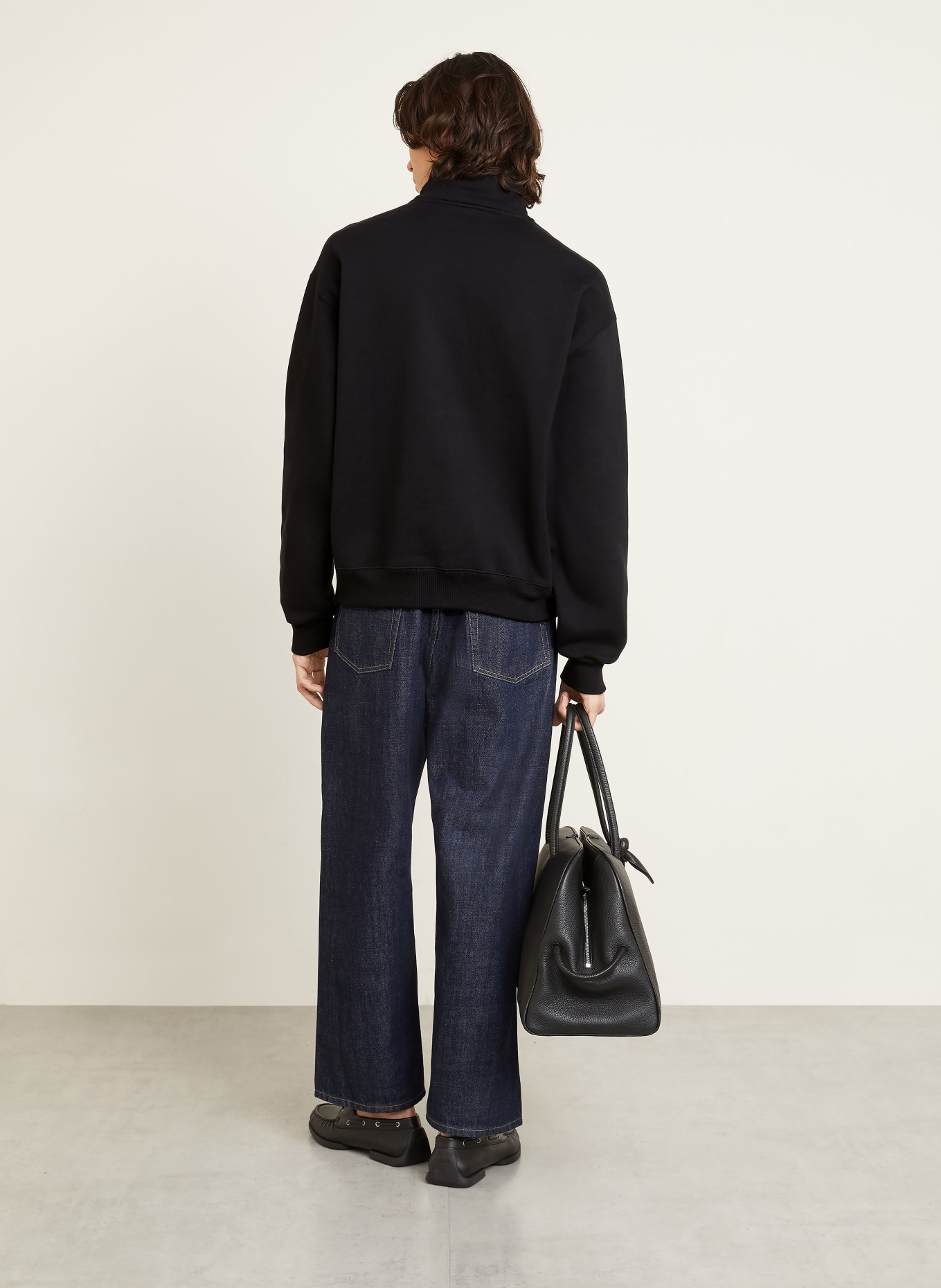 JACQUEMUS Sweat-Troyer LE CAMIONNEUR GROS GRAIN: SCHWARZ