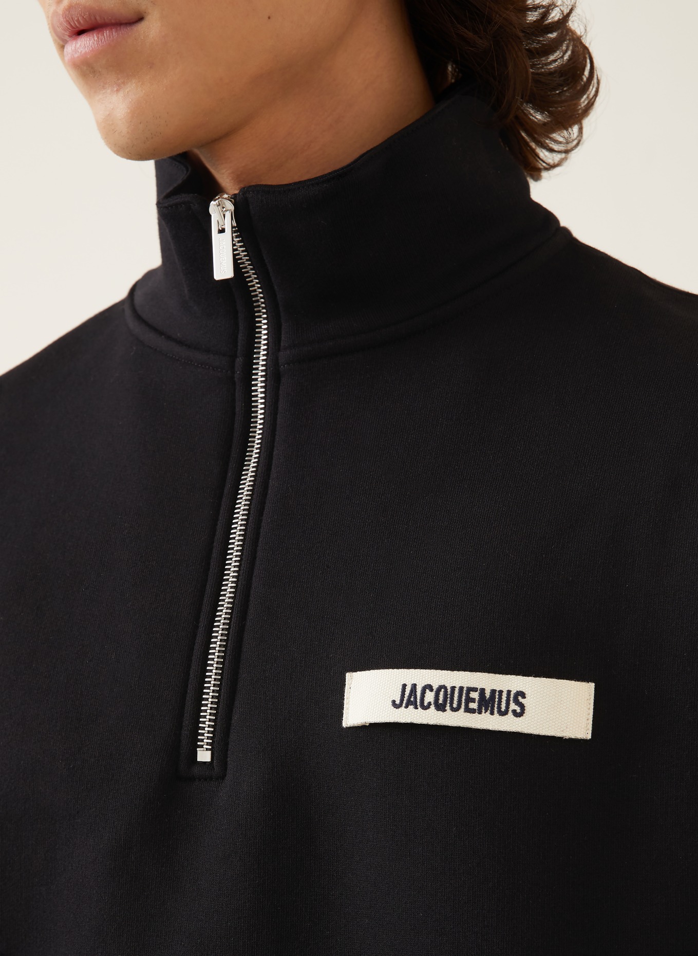 JACQUEMUS Sweat-Troyer LE CAMIONNEUR GROS GRAIN: SCHWARZ
