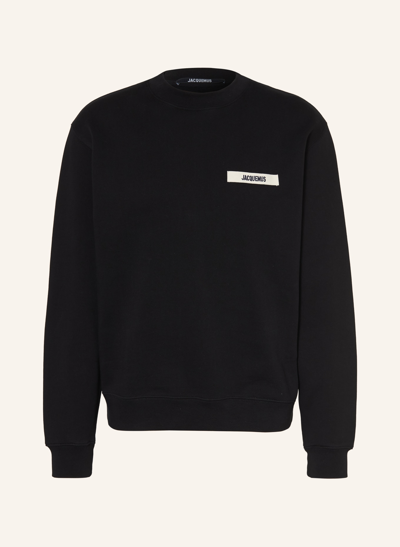 JACQUEMUS Sweatshirt LE SWEATSHIRT GROS GRAIN: SCHWARZ