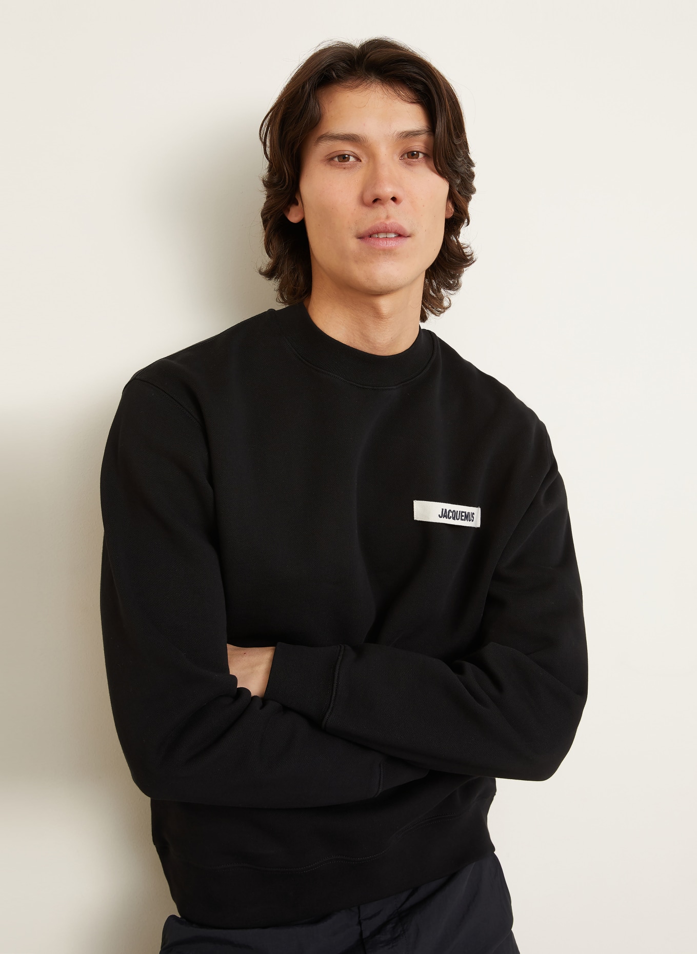 JACQUEMUS Sweatshirt LE SWEATSHIRT GROS GRAIN: SCHWARZ