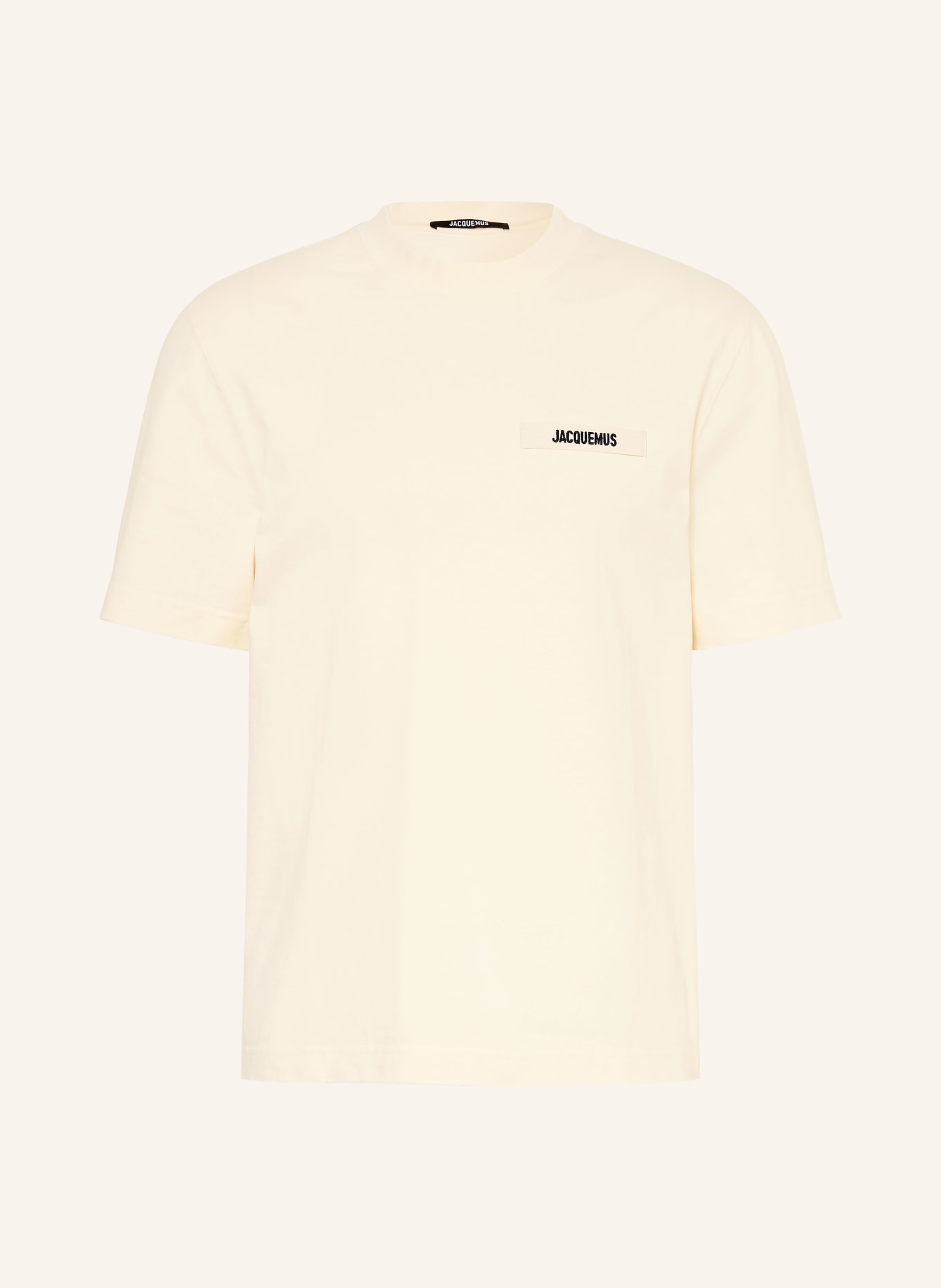 JACQUEMUS Koszulka LE TSHIRT GROS GRAIN: BEŻOWY