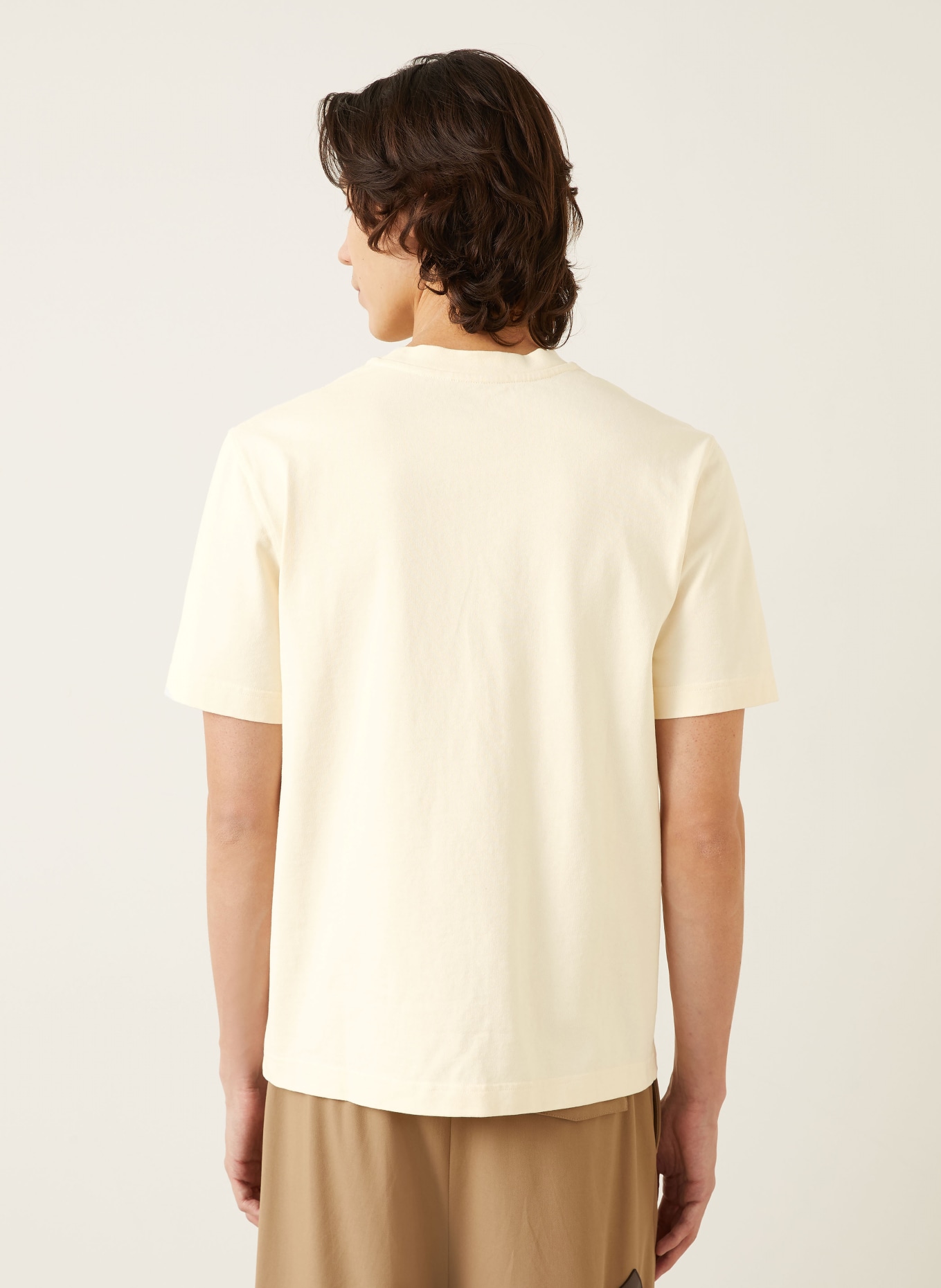 JACQUEMUS Koszulka LE TSHIRT GROS GRAIN: BEŻOWY