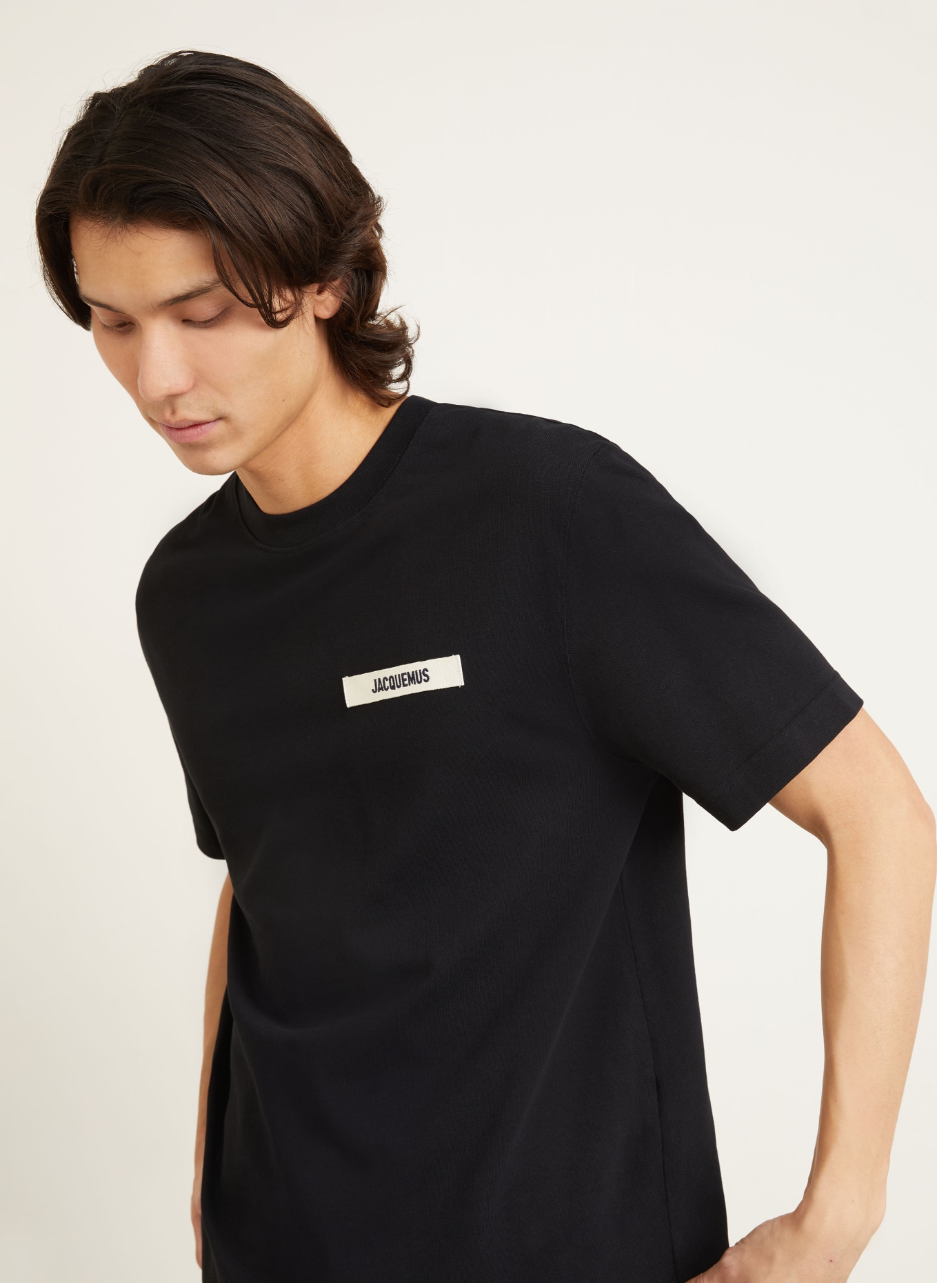 JACQUEMUS T-Shirt LE TSHIRT GROS GRAIN: SCHWARZ