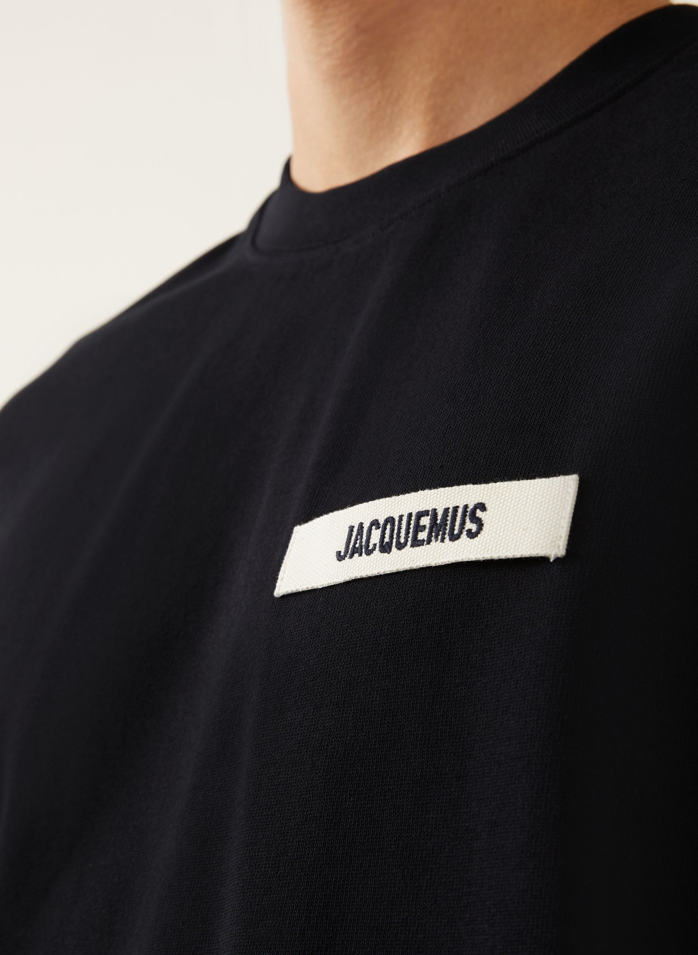 JACQUEMUS T-Shirt LE TSHIRT GROS GRAIN: SCHWARZ
