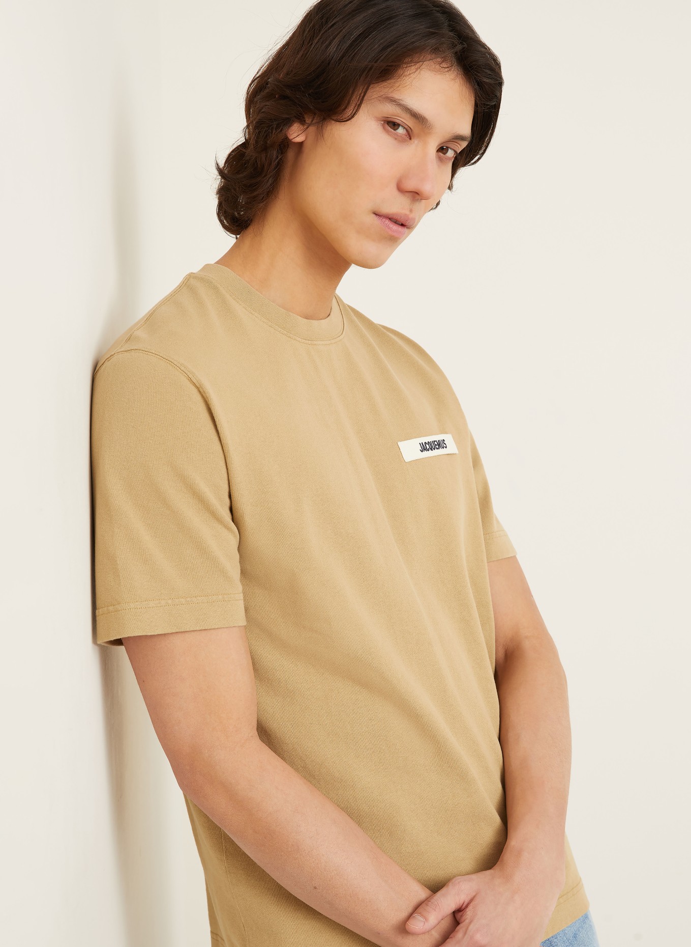 JACQUEMUS T-Shirt LE T-SHIRT GROS GRAIN: CAMEL
