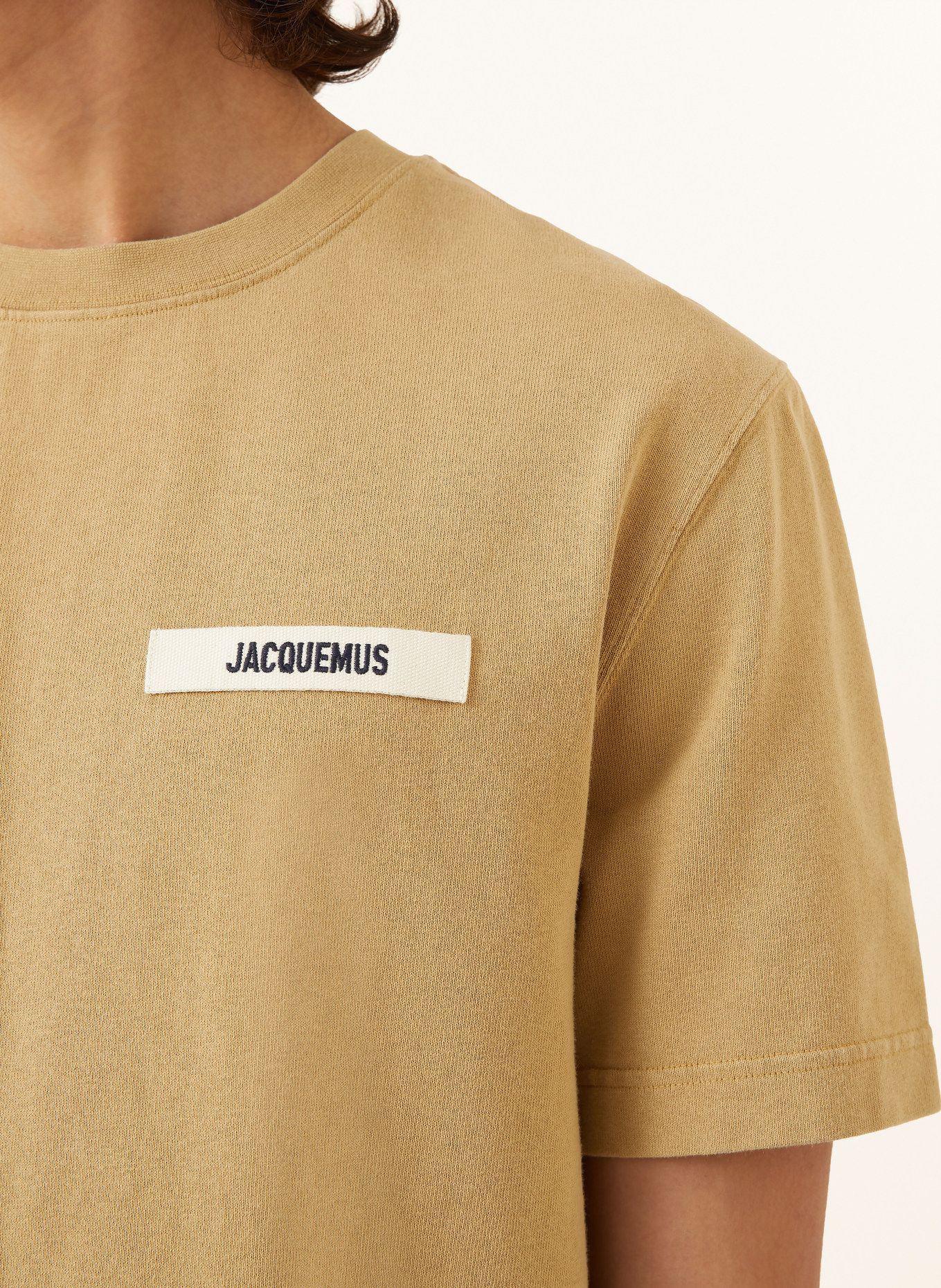 JACQUEMUS T-Shirt LE T-SHIRT GROS GRAIN: CAMEL