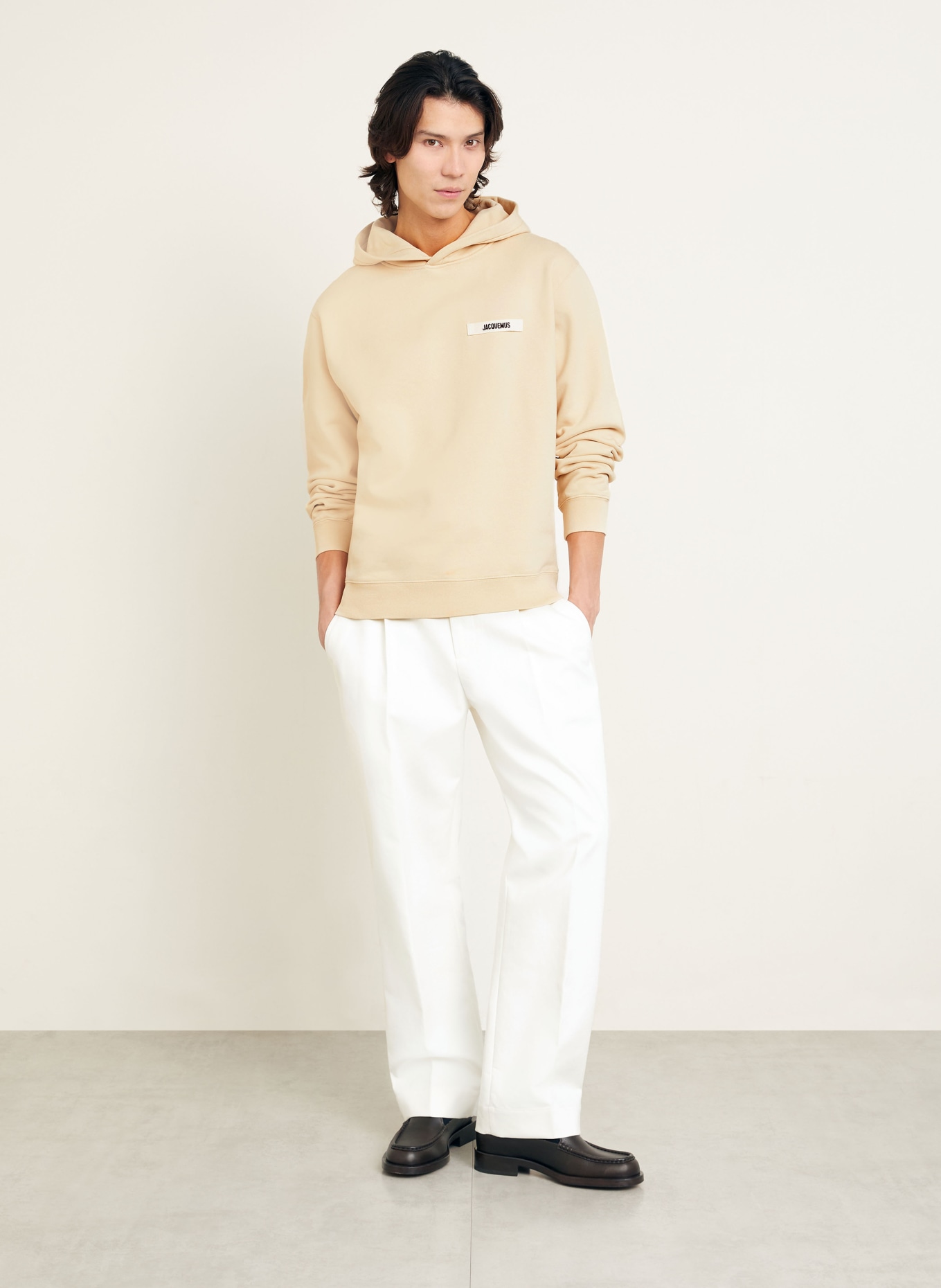 JACQUEMUS Hoodie LE HOODIE GROS GRAIN: BEIGE
