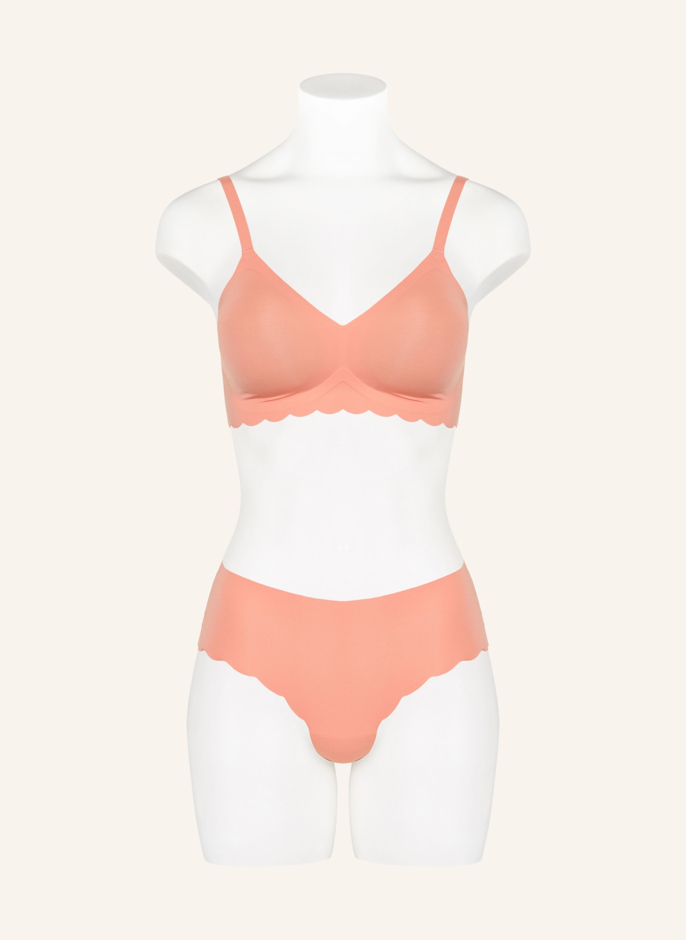Skiny Triangel-BH BODY FEEL: LACHS
