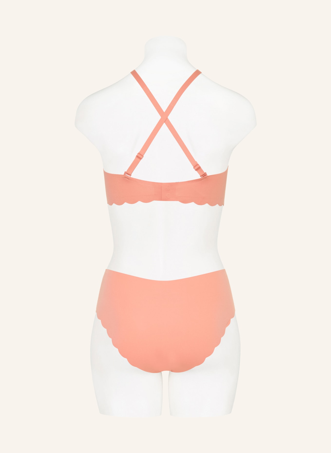 Skiny Triangel-BH BODY FEEL: LACHS