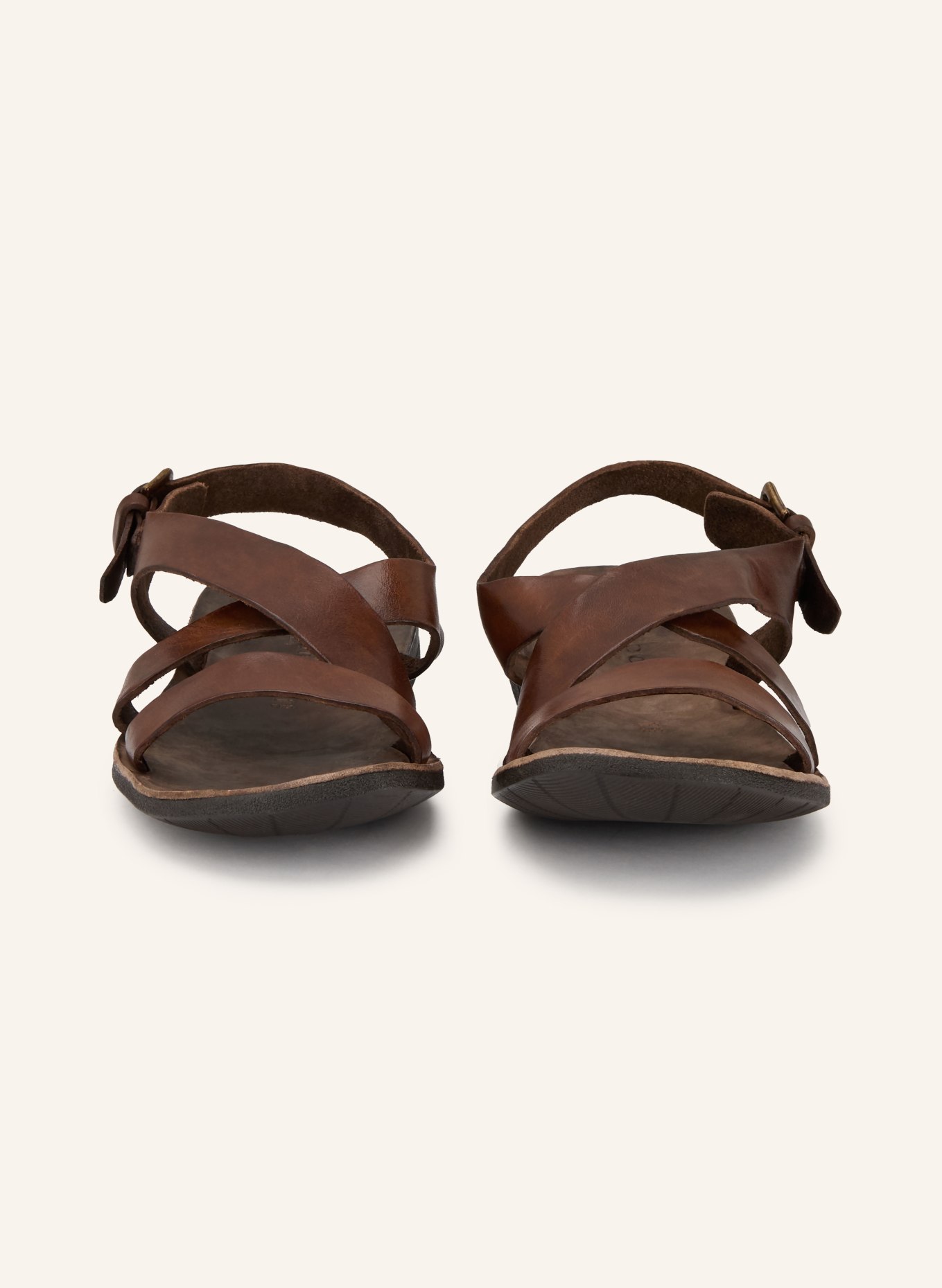 BRADOR Sandały CLOSE: CIEMNOBRĄZOWY