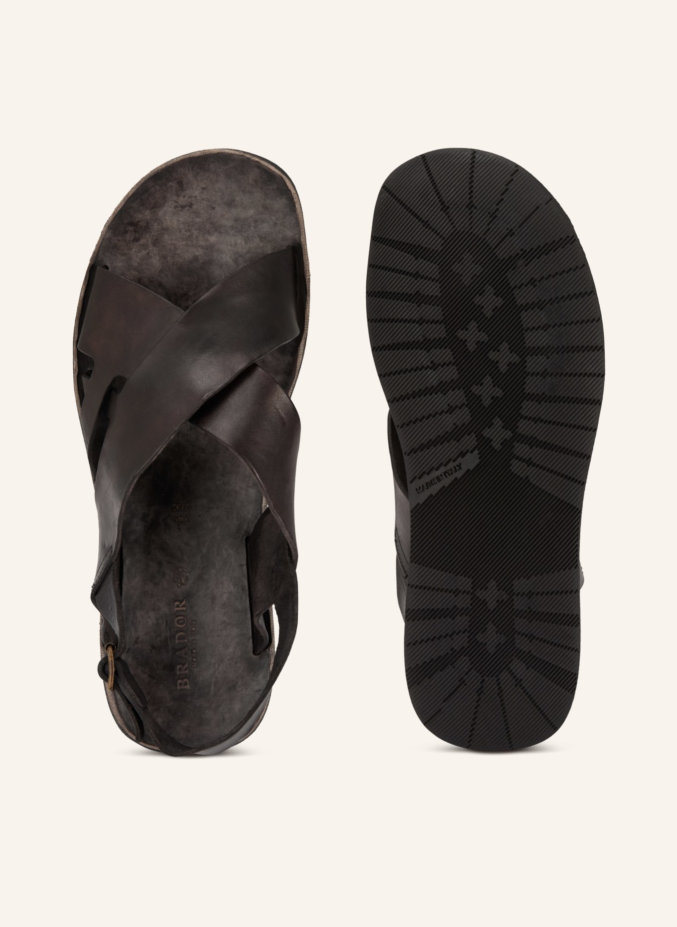 BRADOR BRADLEY sandals: BLACK