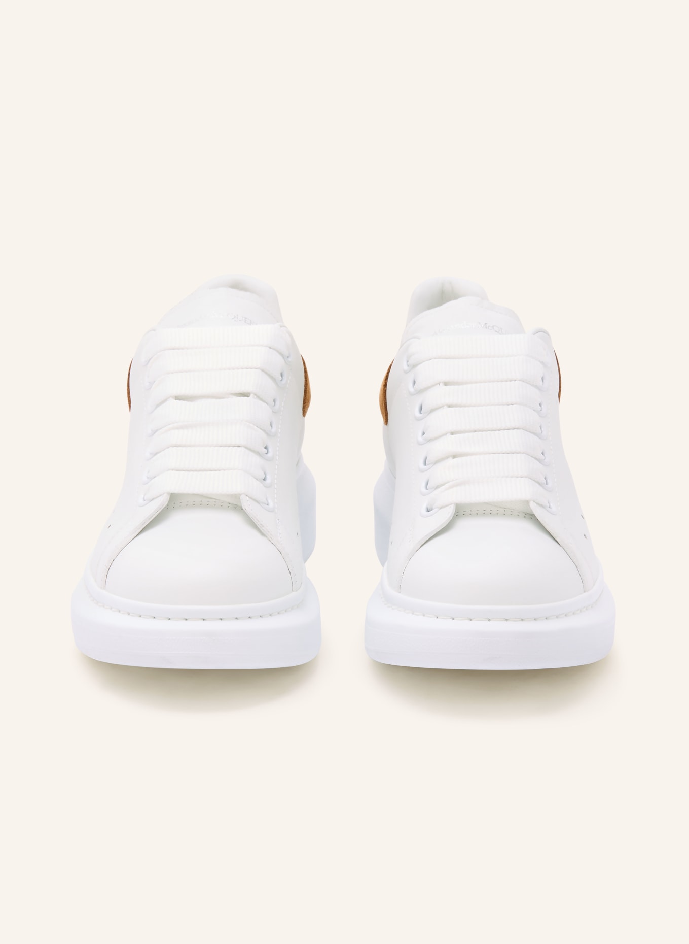 McQUEEN trampki: BIAŁY / CAMELOWY