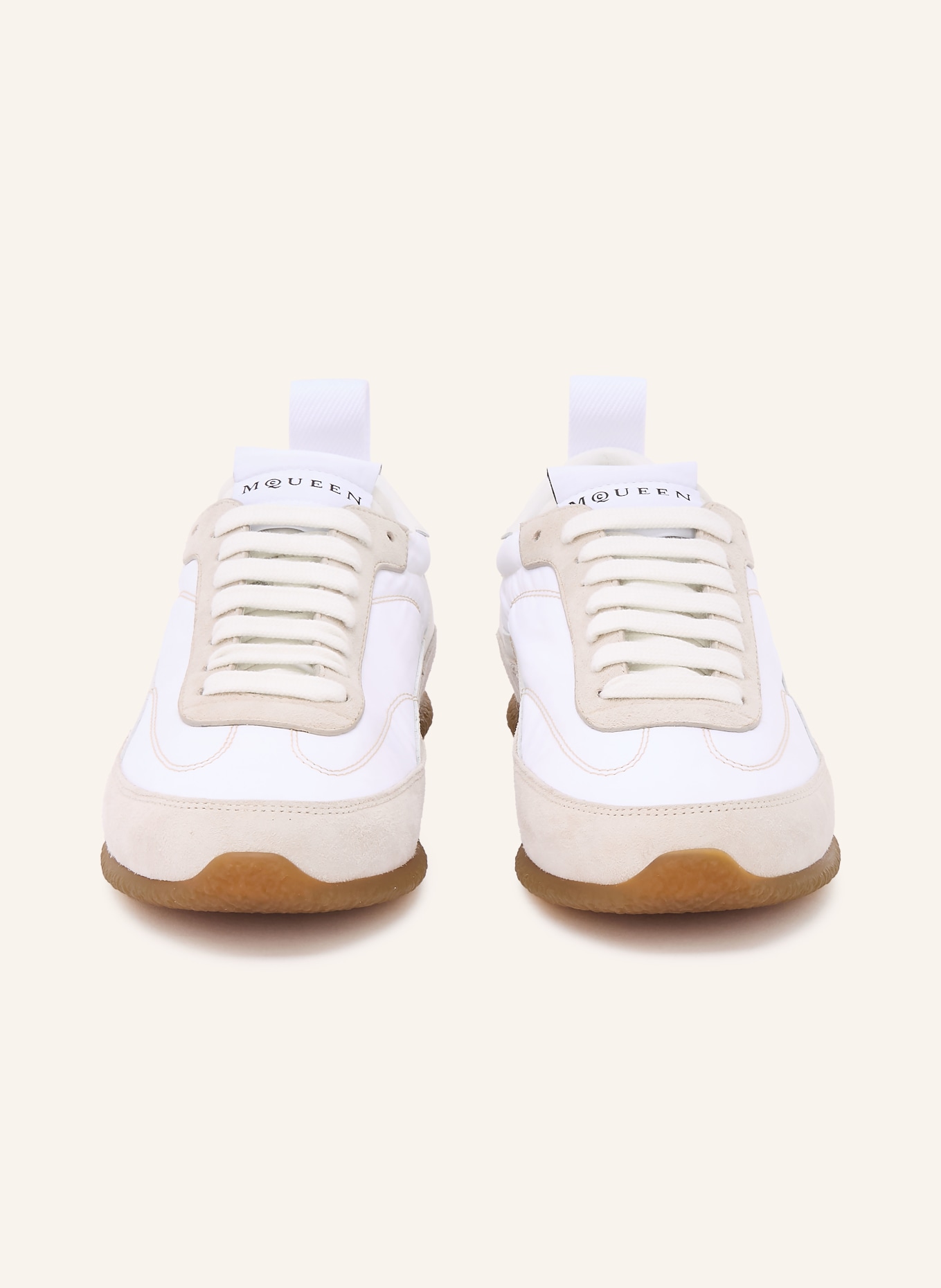 McQUEEN Sneaker: WEISS / HELLGRAU