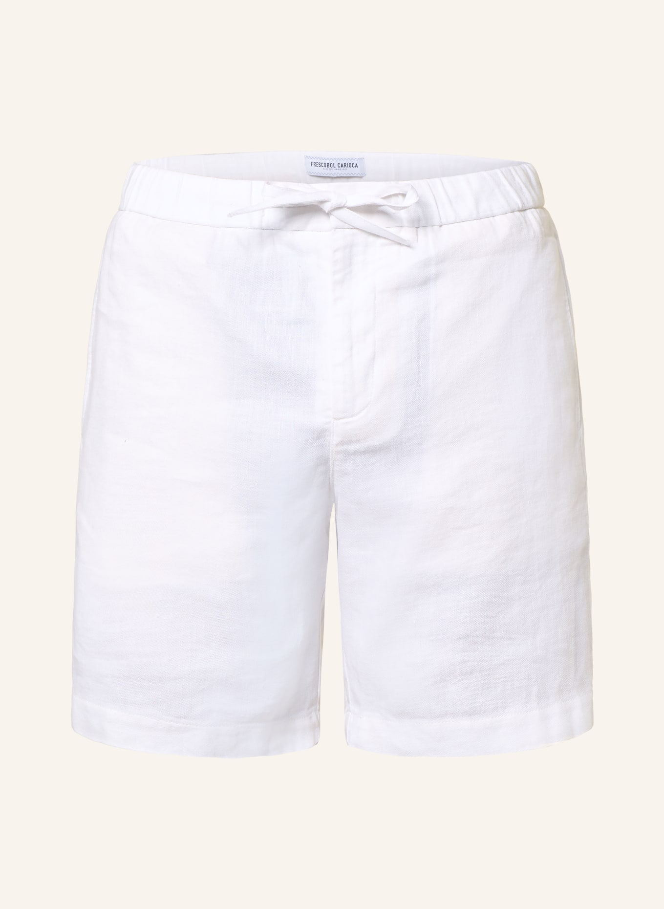 FRESCOBOL CARIOCA Shorts FELIPE mit Leinen: WEISS