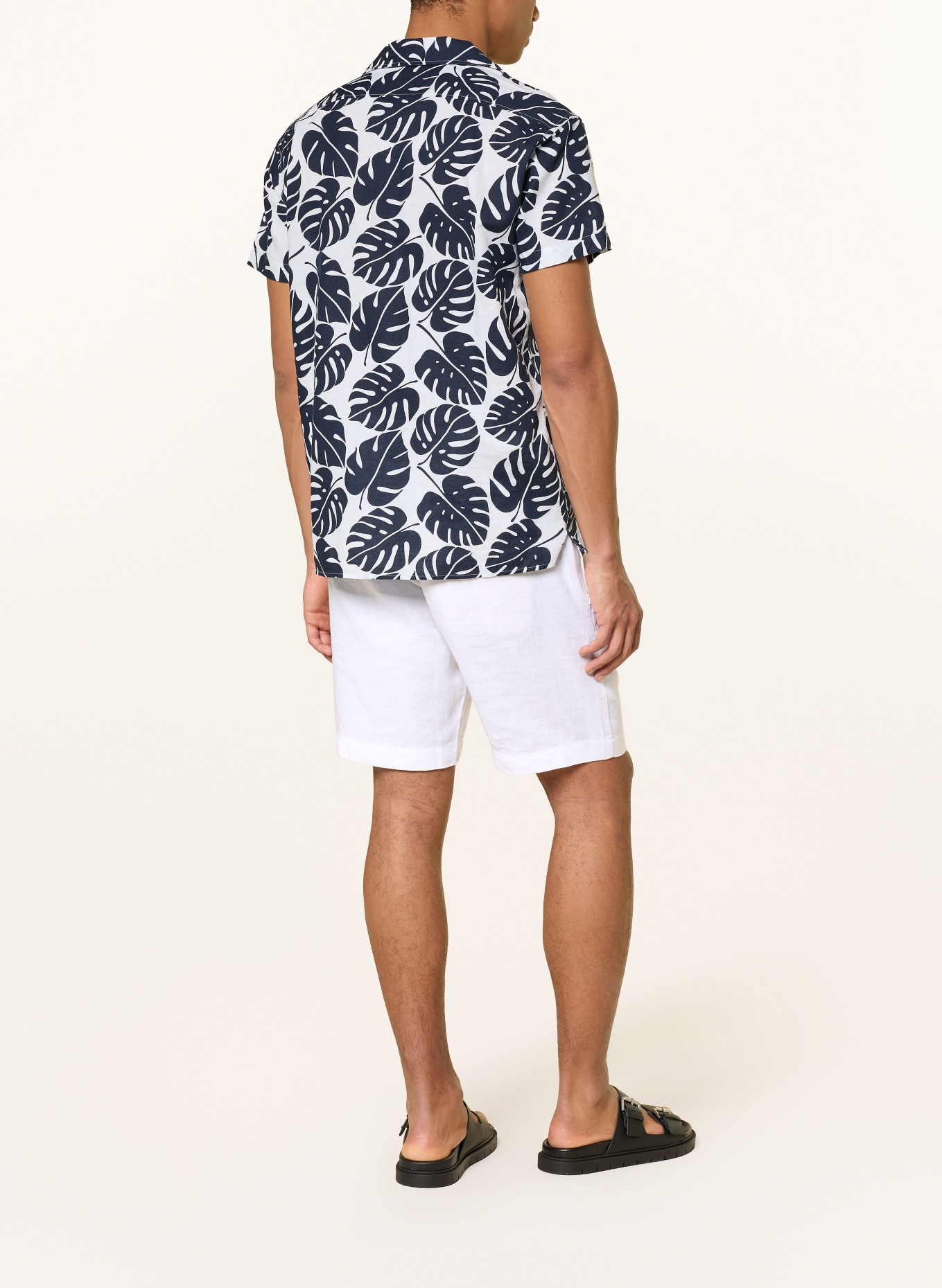 FRESCOBOL CARIOCA Shorts FELIPE mit Leinen: WEISS