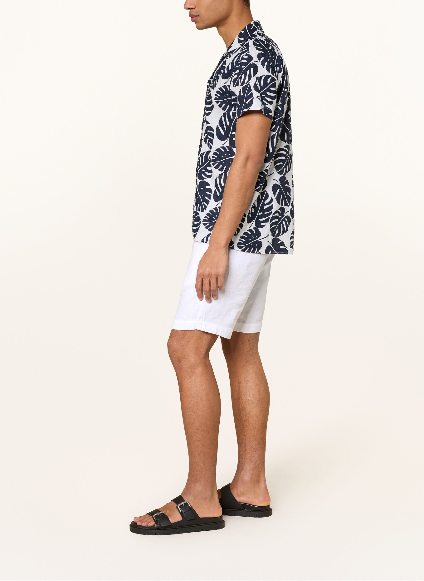 FRESCOBOL CARIOCA Shorts FELIPE mit Leinen: WEISS
