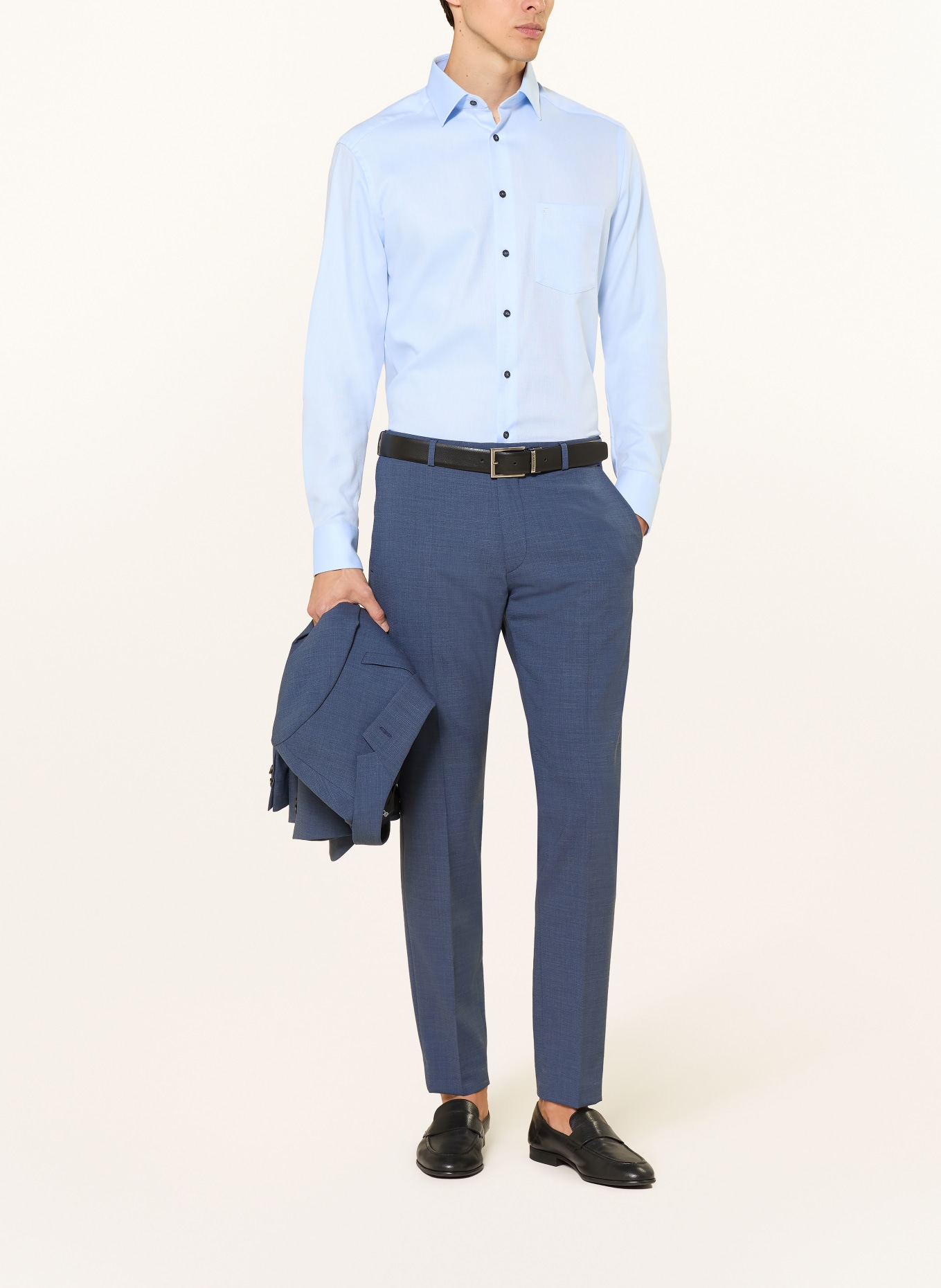 OLYMP Koszula o nowoczesnym kroju: JASNONIEBIESKI