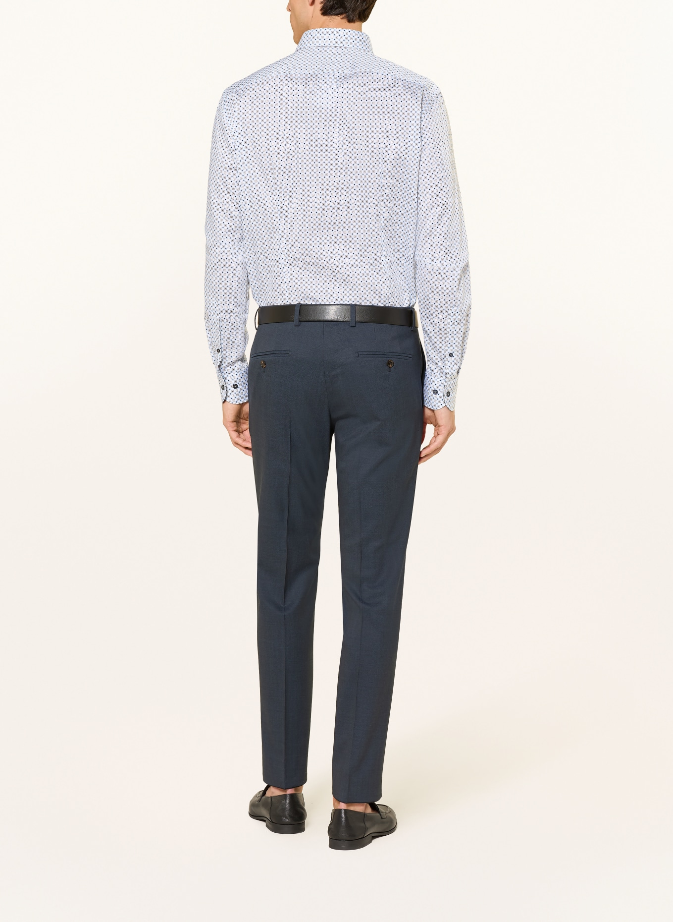 OLYMP Hemd Luxor modern fit: WEISS / CAMEL / HELLBLAU