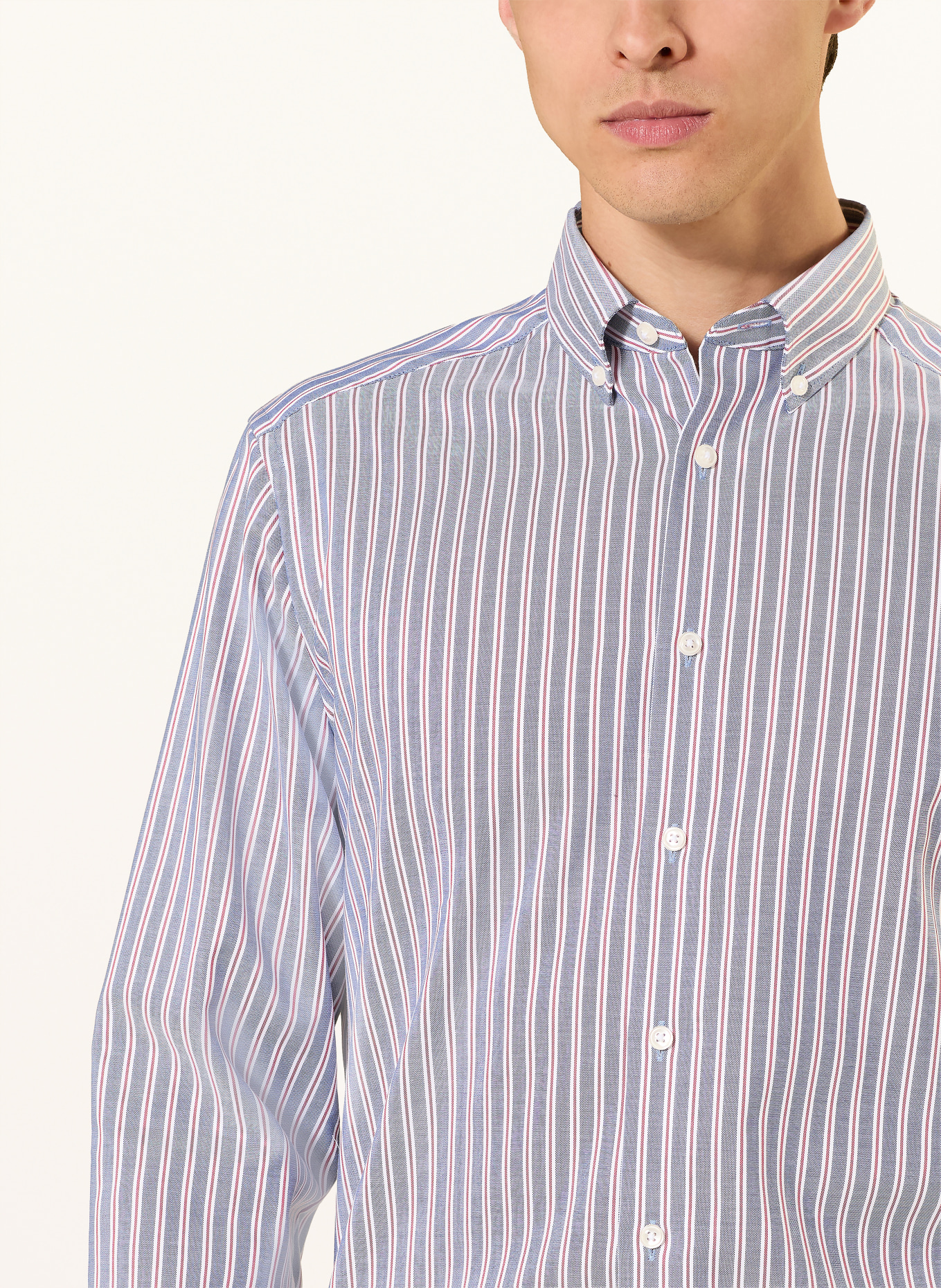 OLYMP Chemise Luxor coupe moderne: BLEU / ROUGE / BLANC