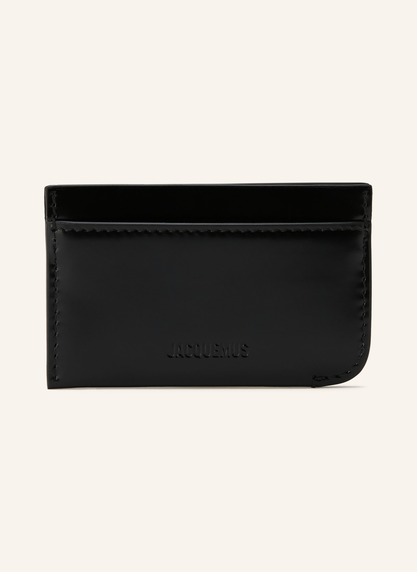 JACQUEMUS LE PORTE CURVO card holder: BLACK