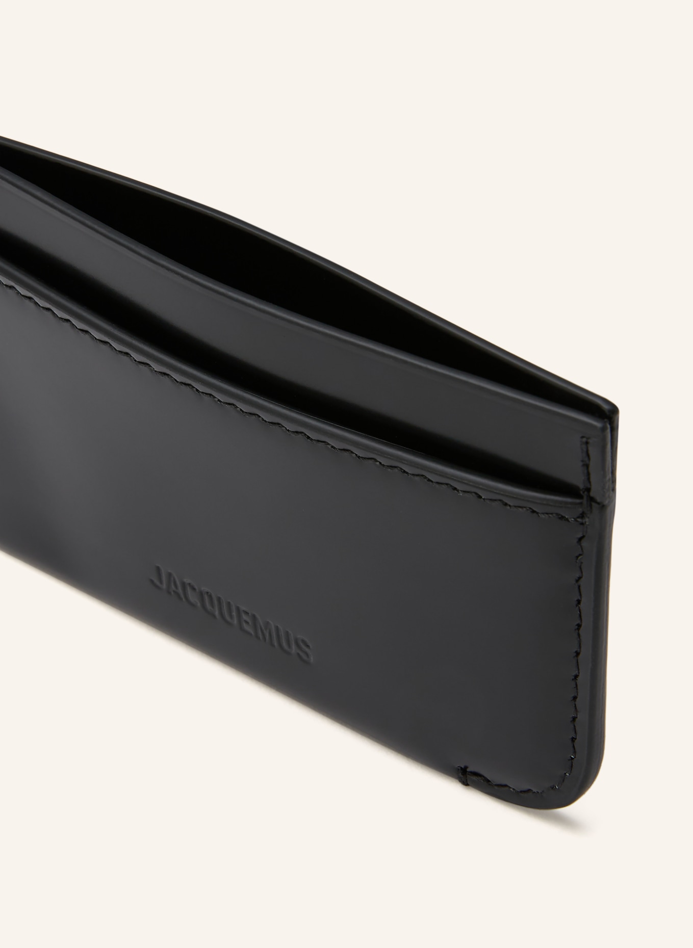 JACQUEMUS LE PORTE CURVO card holder: BLACK