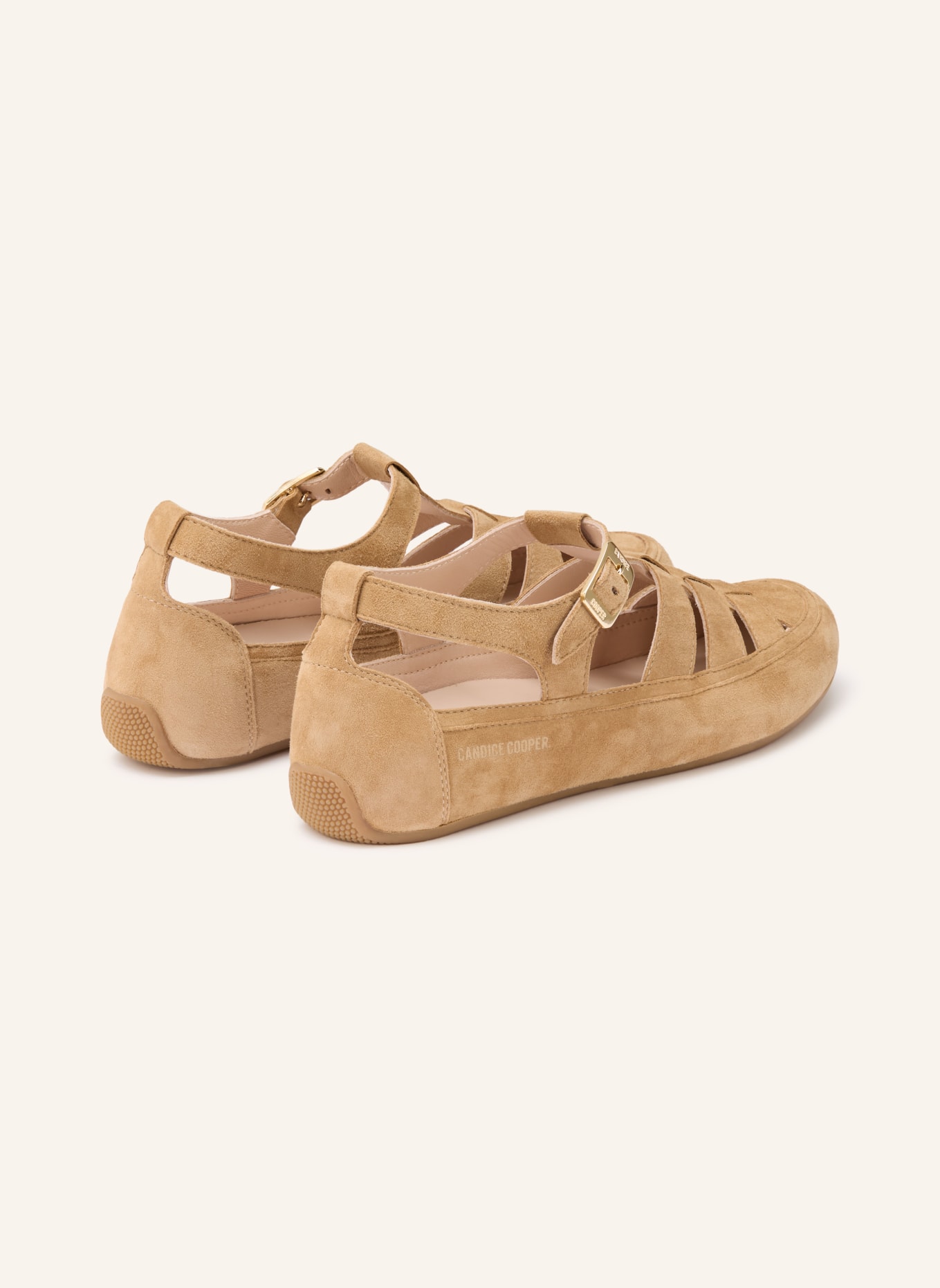 Candice Cooper ROCK T-BAR Sandals: BEIGE