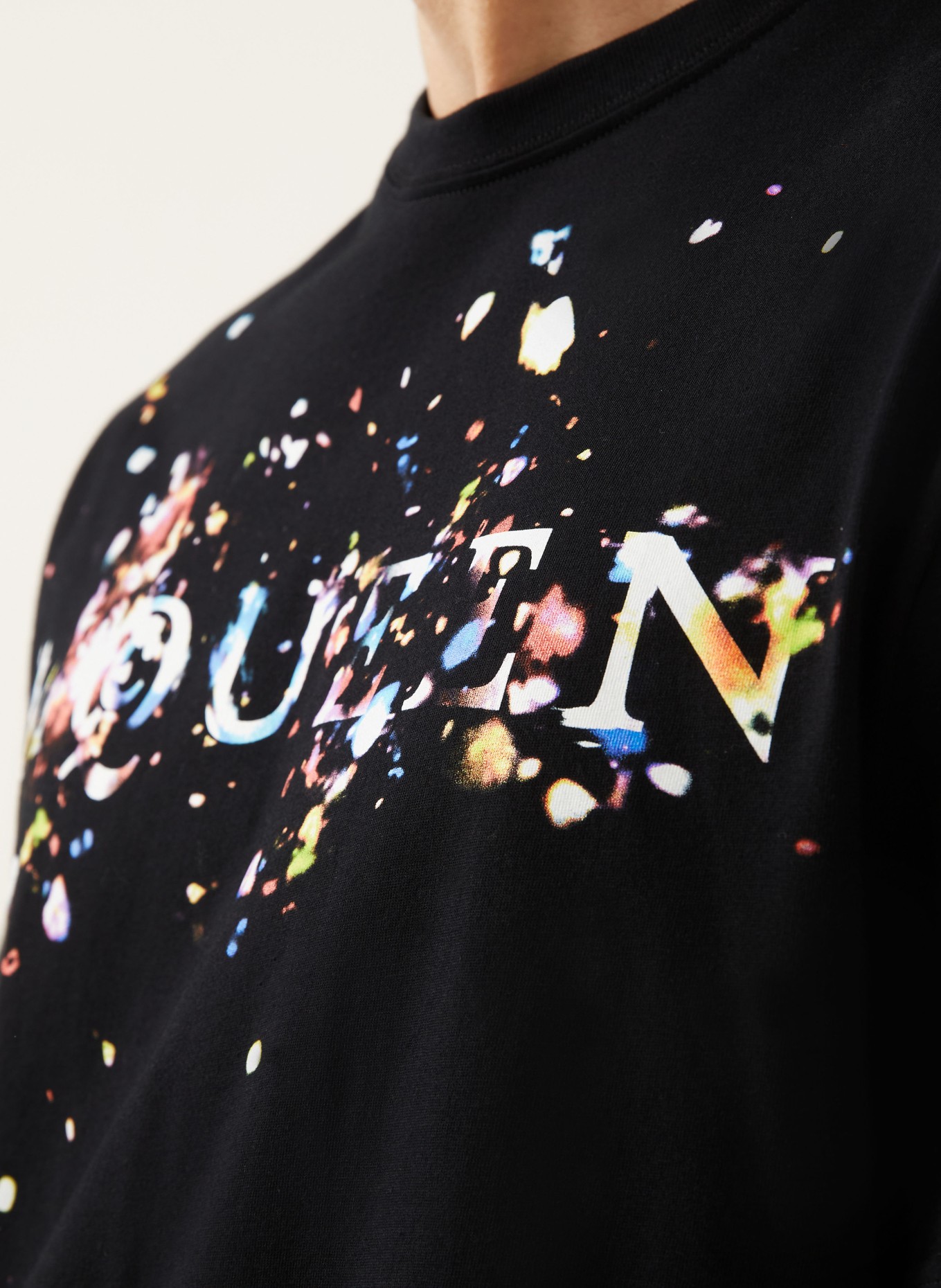 McQUEEN T-Shirt: SCHWARZ / ROT / WEISS