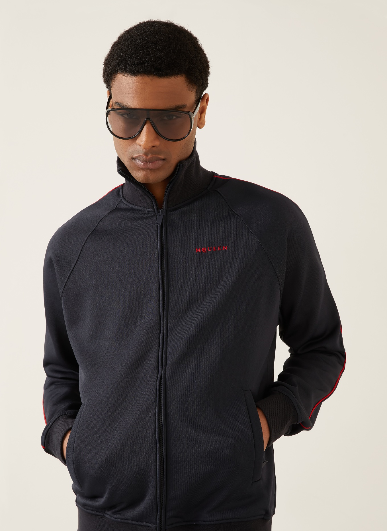 McQUEEN training jacket: DARK BLUE