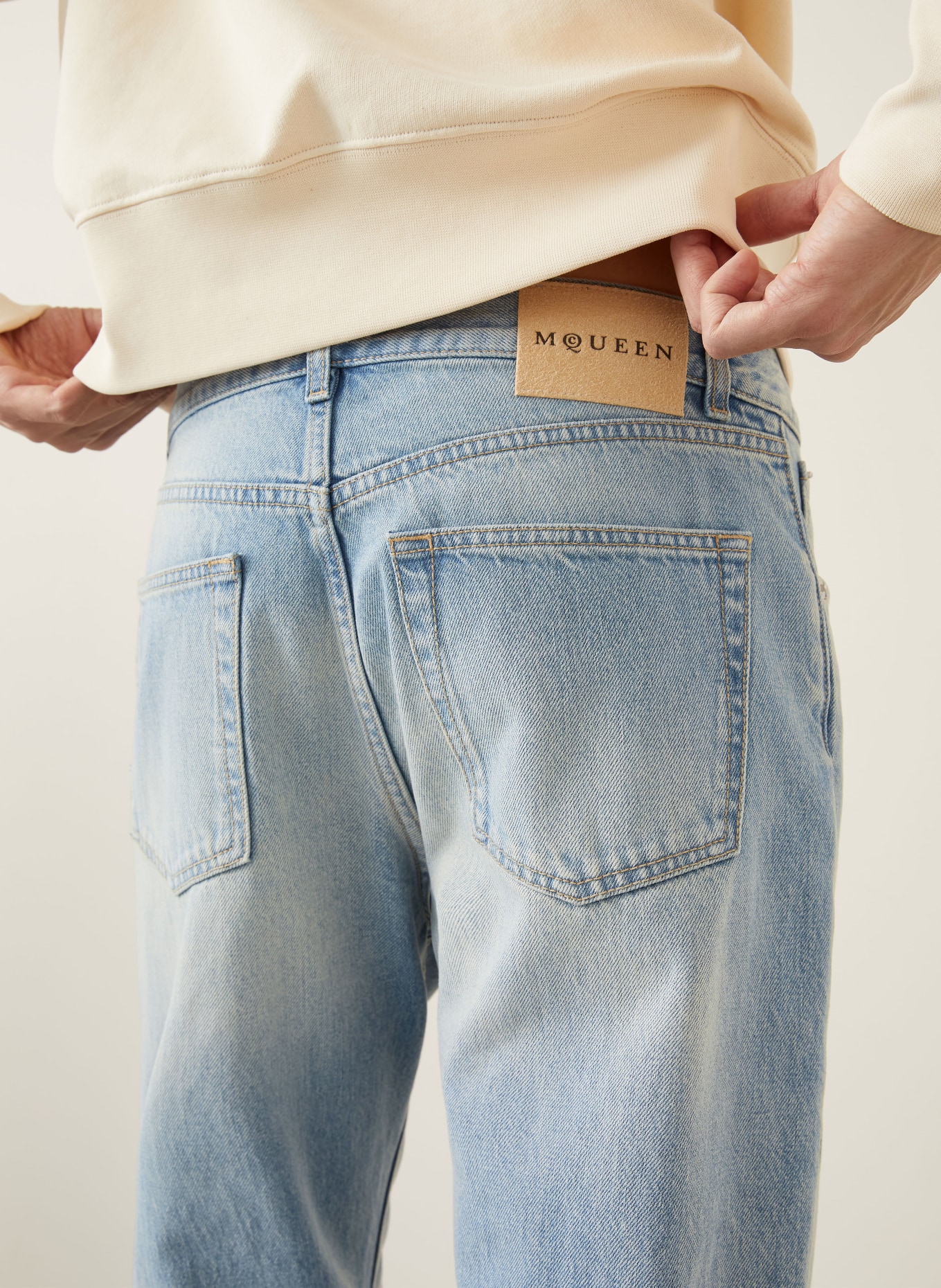 McQUEEN Regular fit jeans: 4211 BLUE WASHED