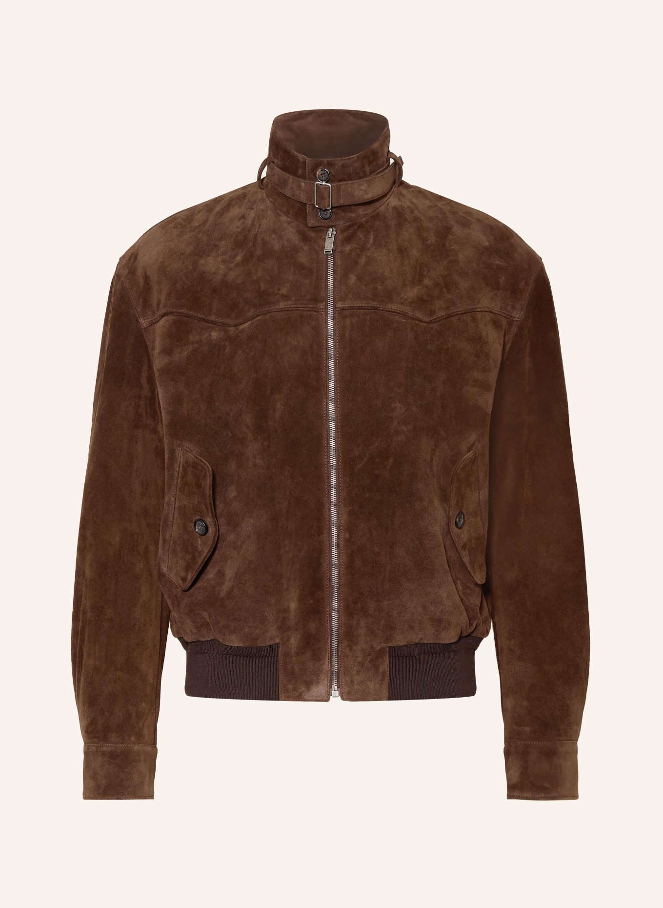 McQUEEN Lederjacke: DUNKELBRAUN