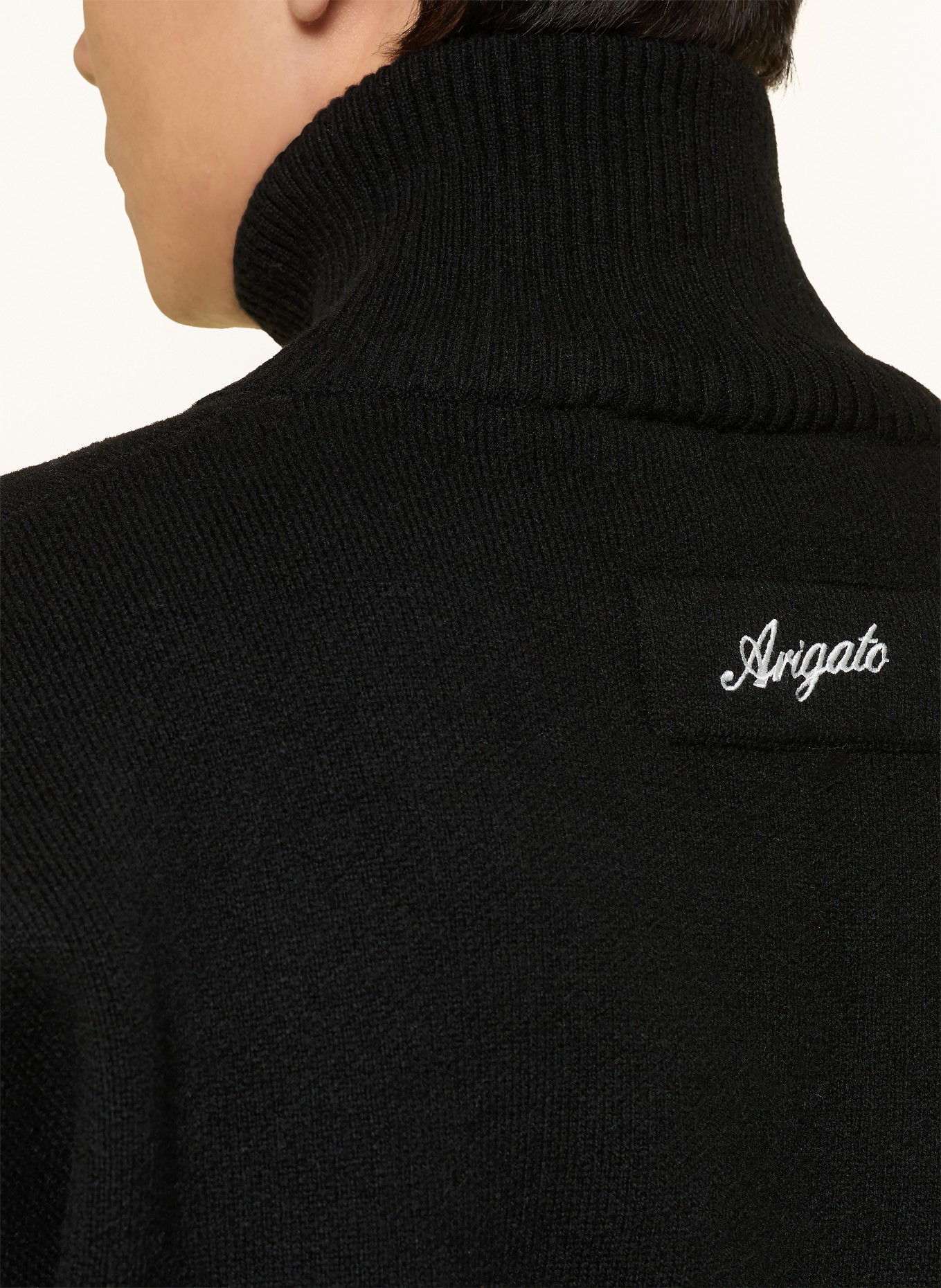AXEL ARIGATO Strickjacke CORE: SCHWARZ