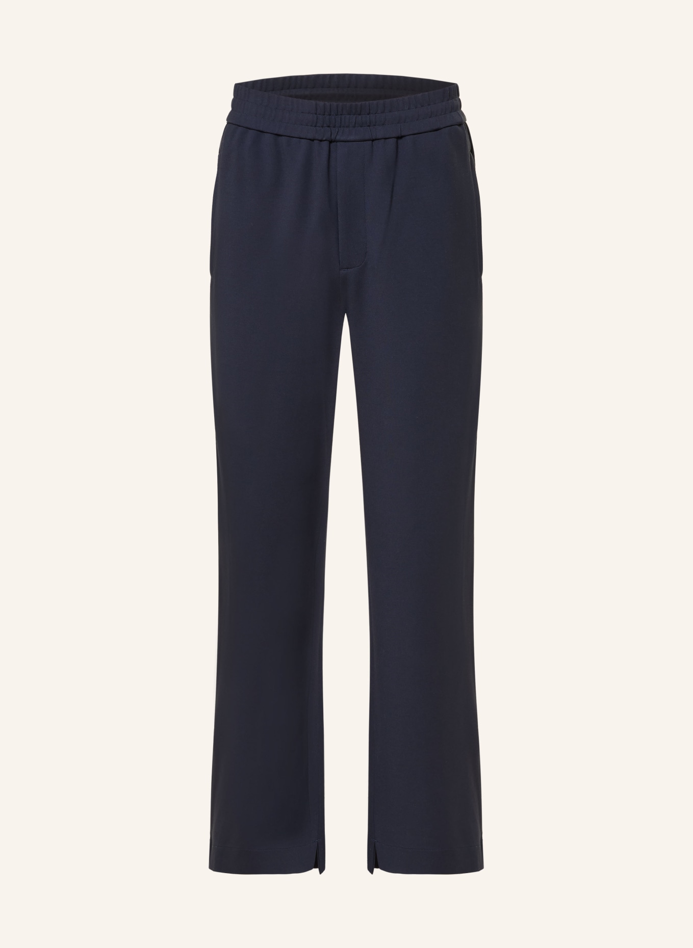 AXEL ARIGATO Track pants with braid stripes: DARK BLUE / CREAM