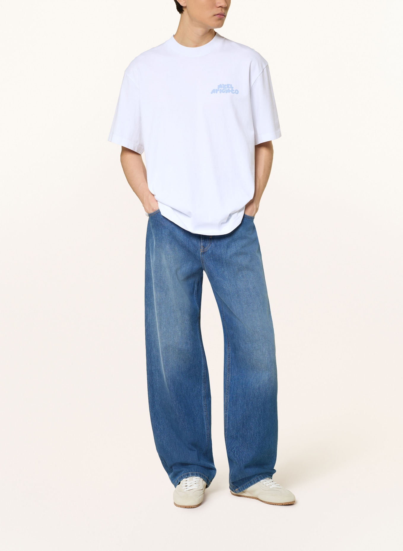 AXEL ARIGATO Tričko SOREN: BÍLÁ