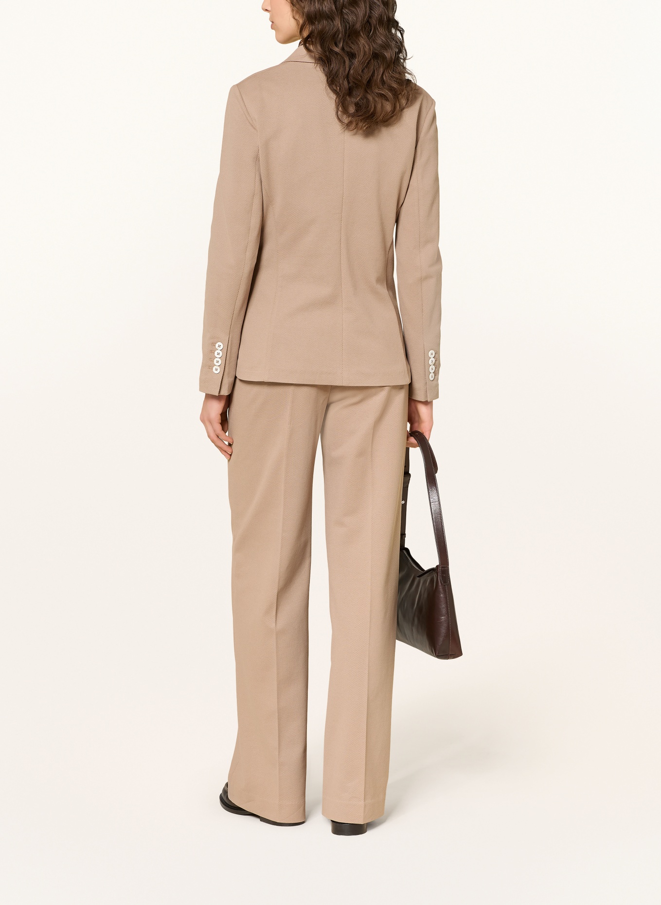 CIRCOLO 1901 Spodnie z materiału typu marlene: JASNOBRĄZOWY