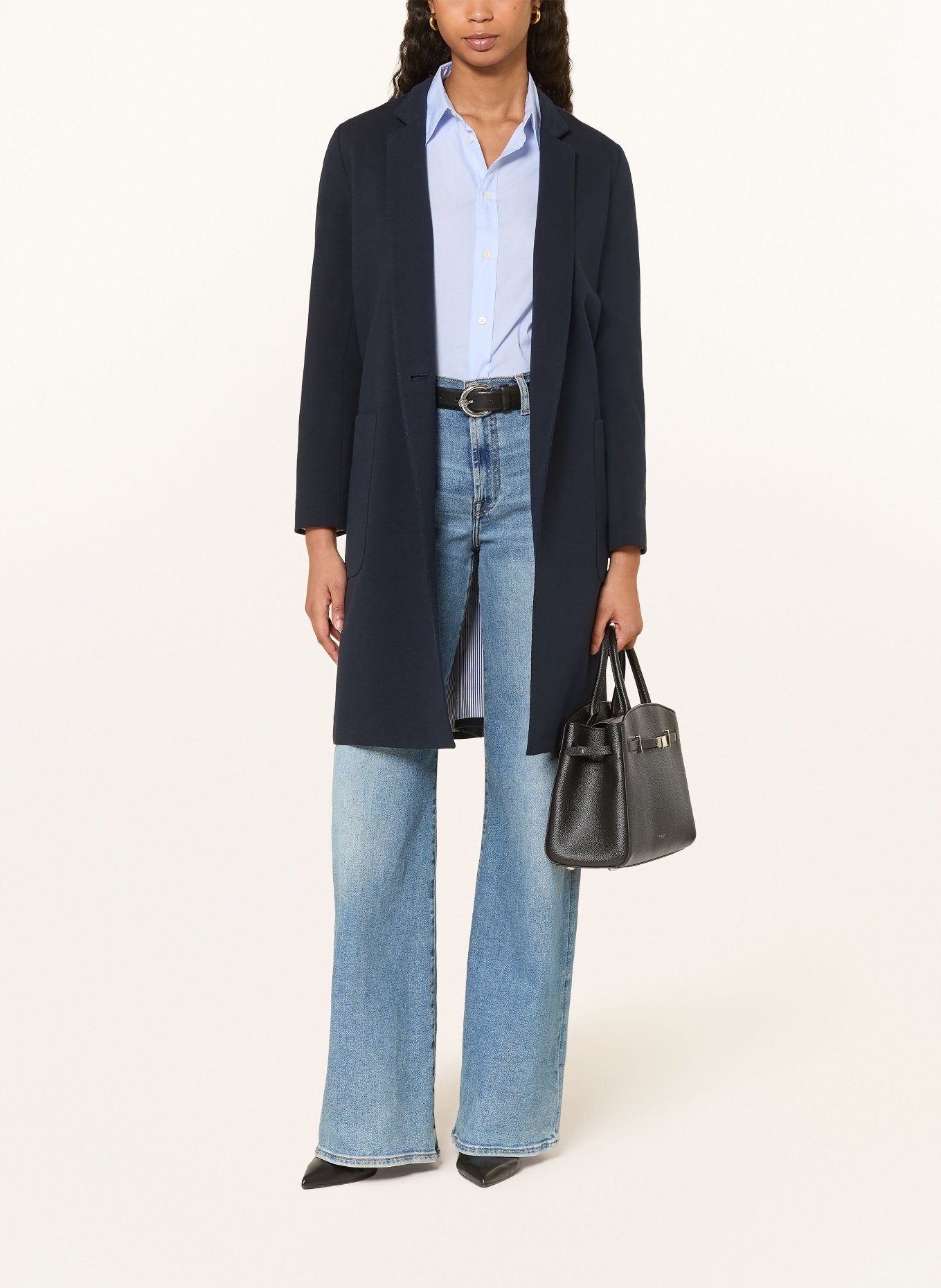 CIRCOLO 1901 coat: DARK BLUE