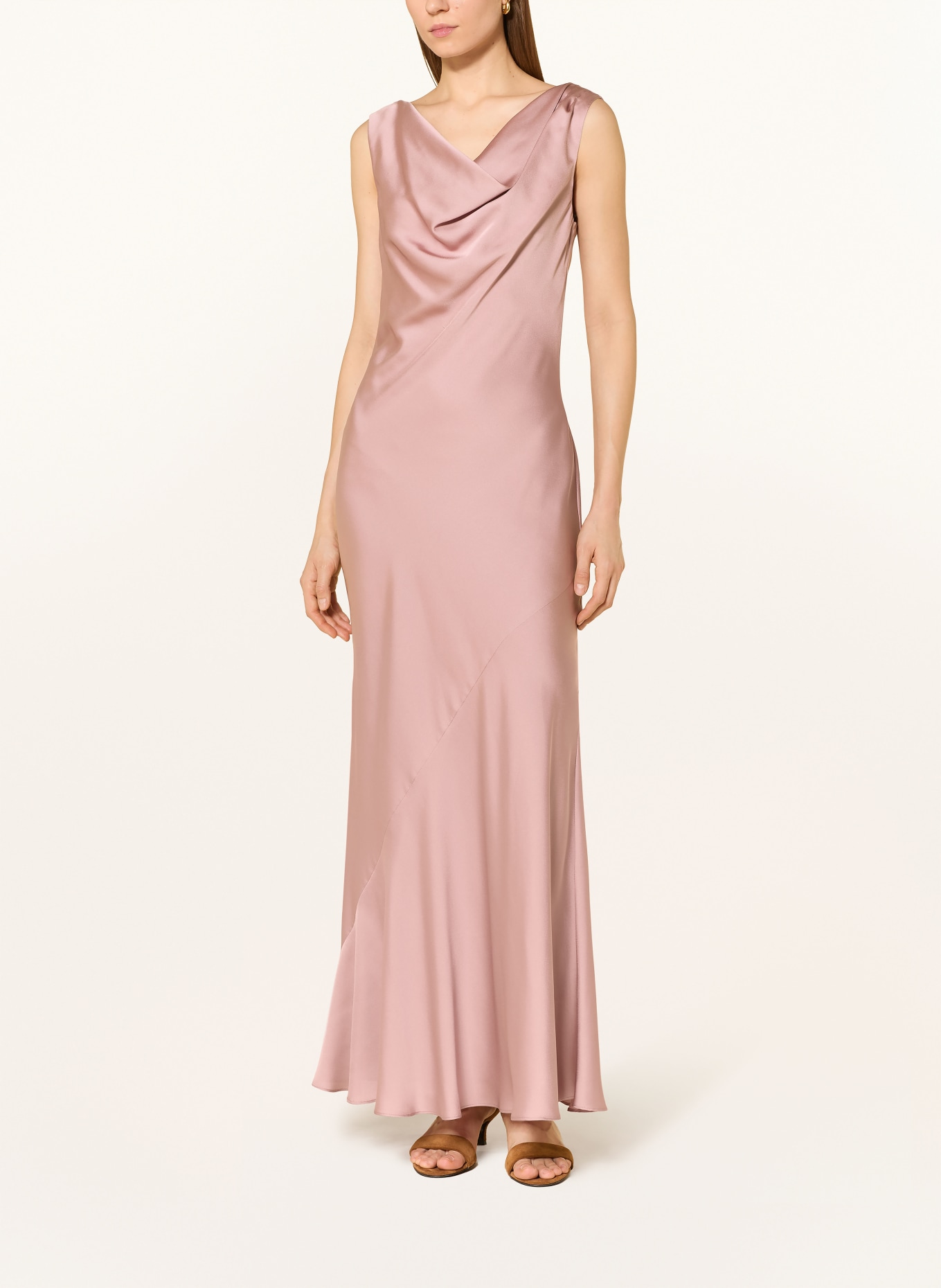 SWING večerní šaty: STARORŮŽOVÁ